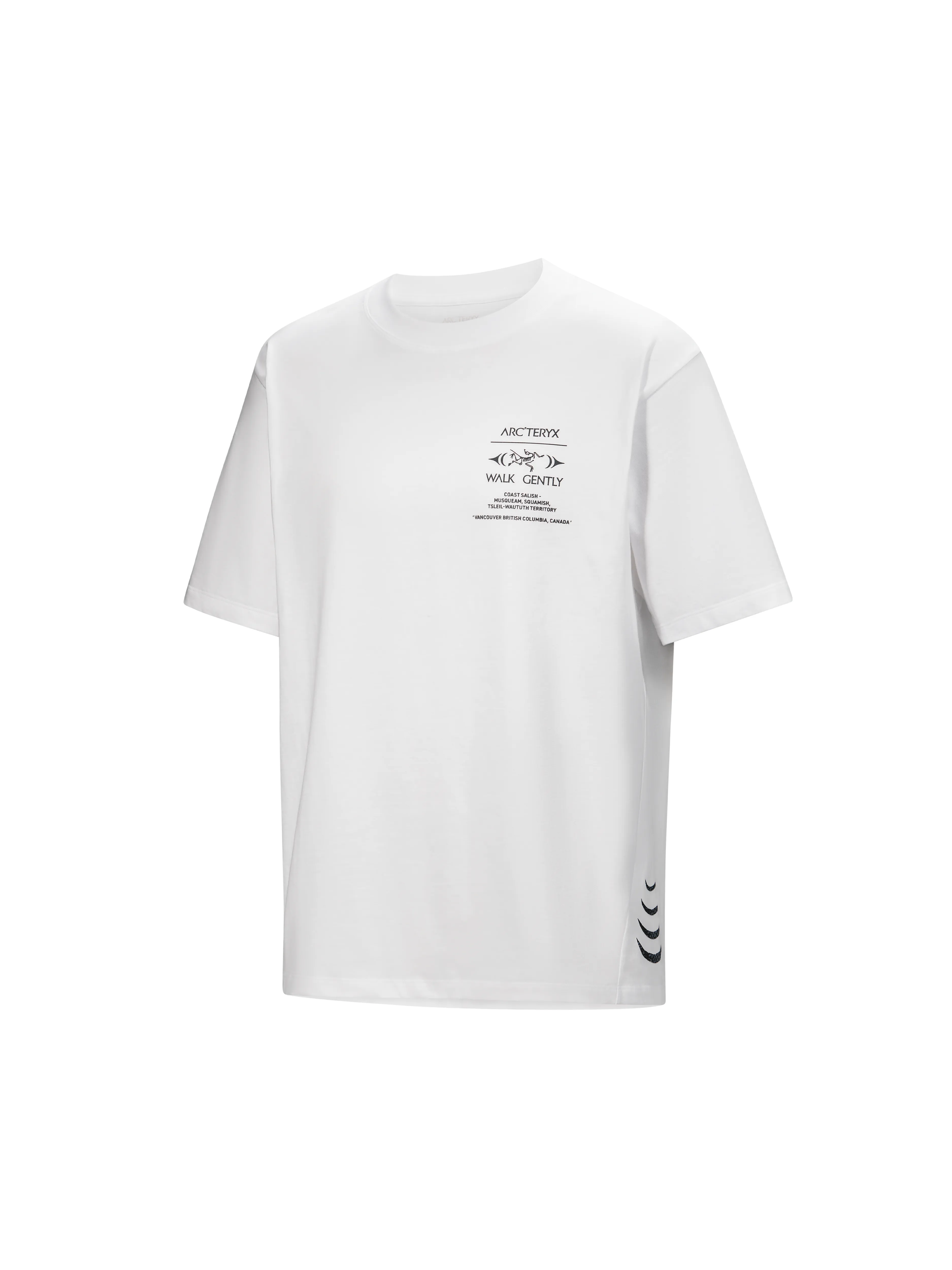 Walk Gently Salmon Skin Tee - White sold by SECTION 35