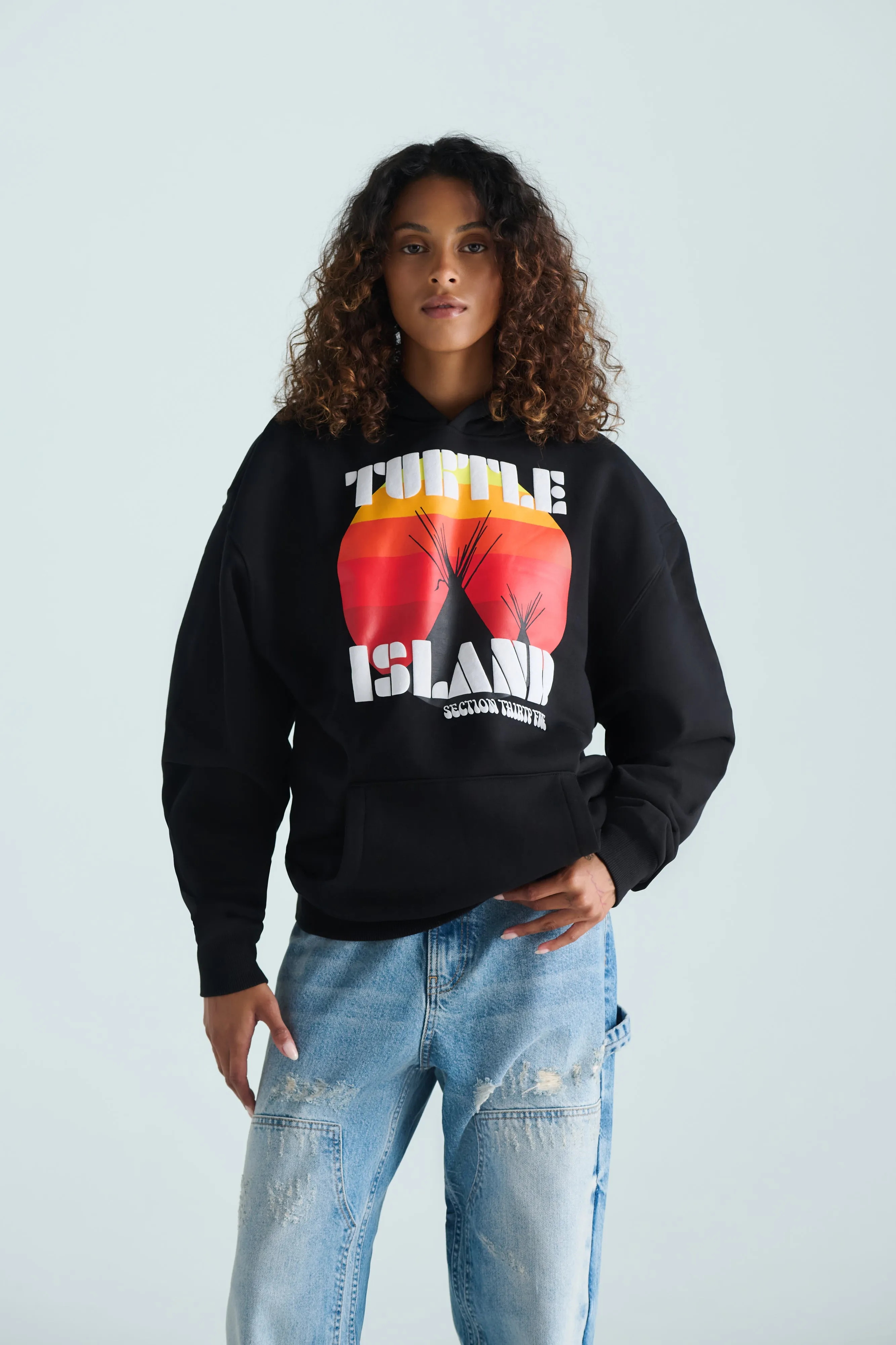 Turtle Island Re-Issue Hoodie - Black sold by SECTION 35