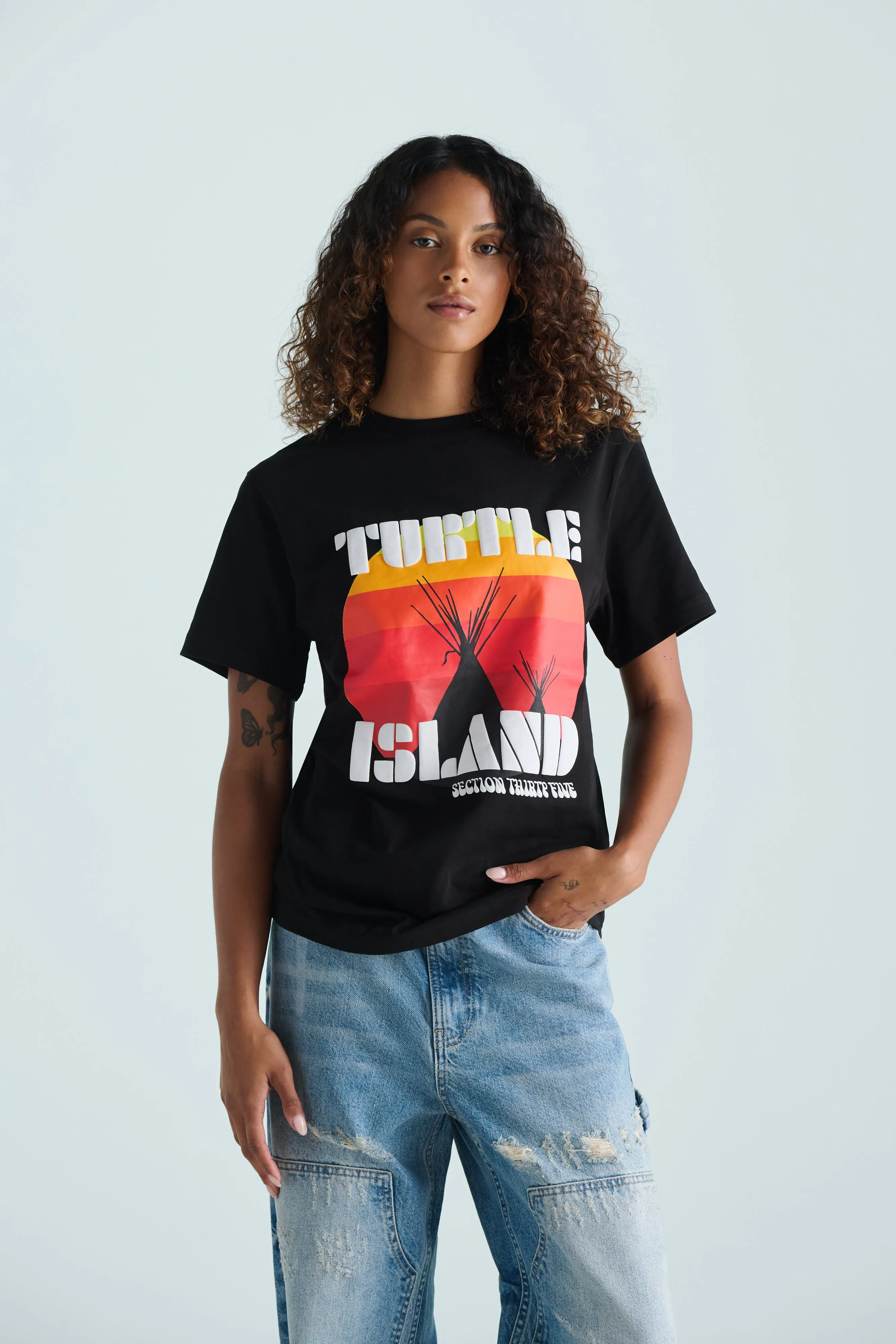 Turtle Island Re-Issue Tee - Black sold by SECTION 35