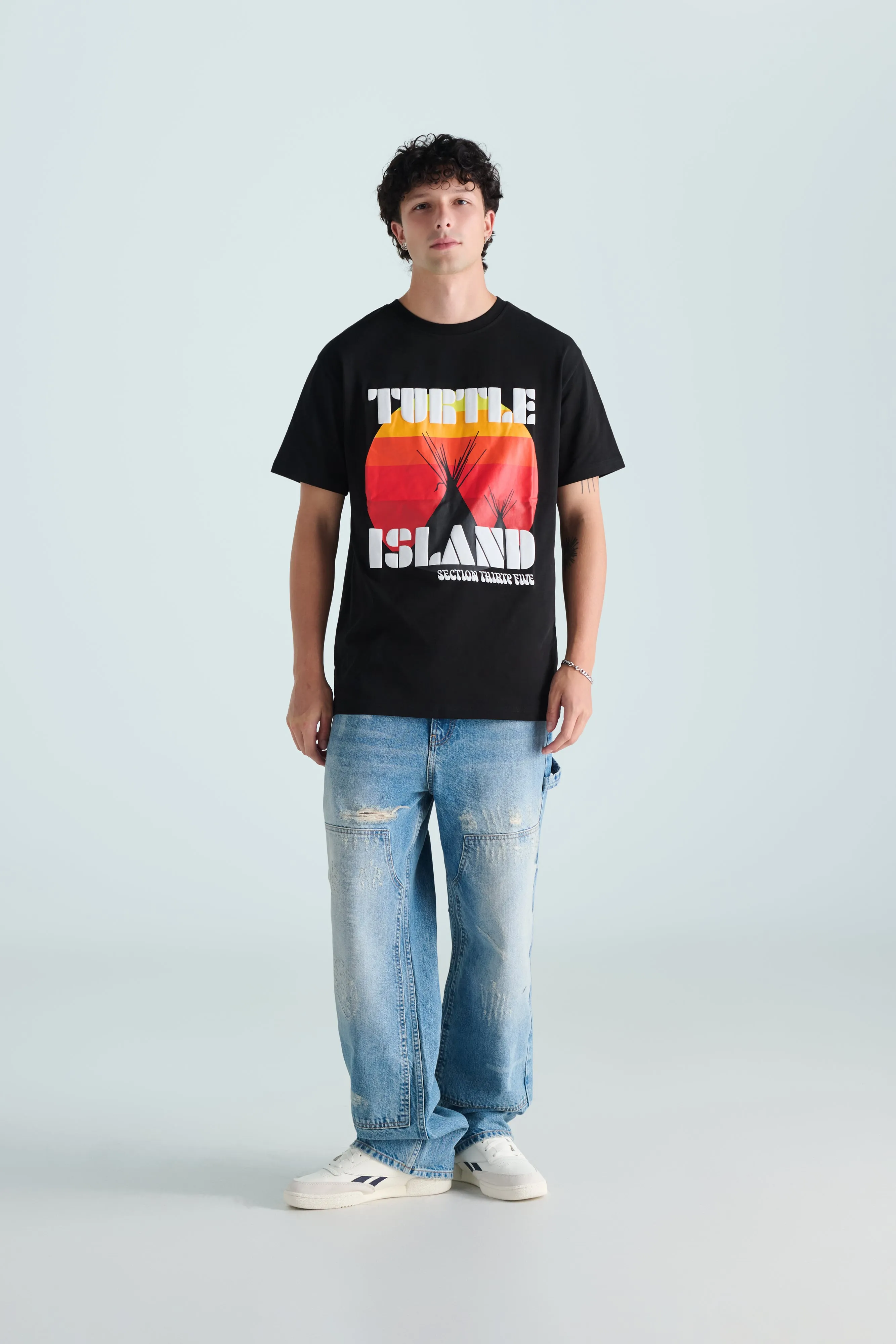 Turtle Island Re-Issue Tee - Black sold by SECTION 35 product image thumbnail 2