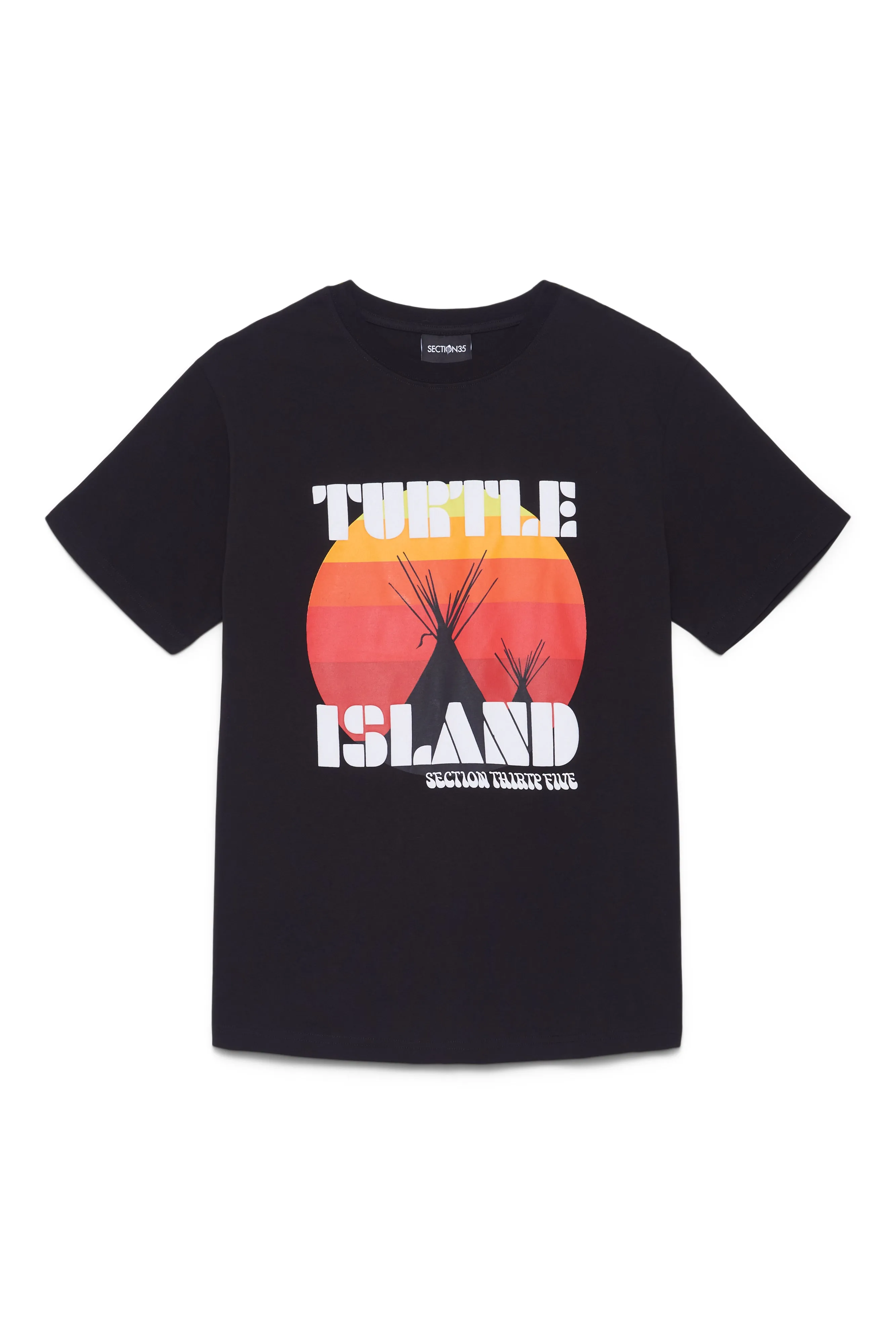 Turtle Island Re-Issue Tee - Black sold by SECTION 35 product image thumbnail 3