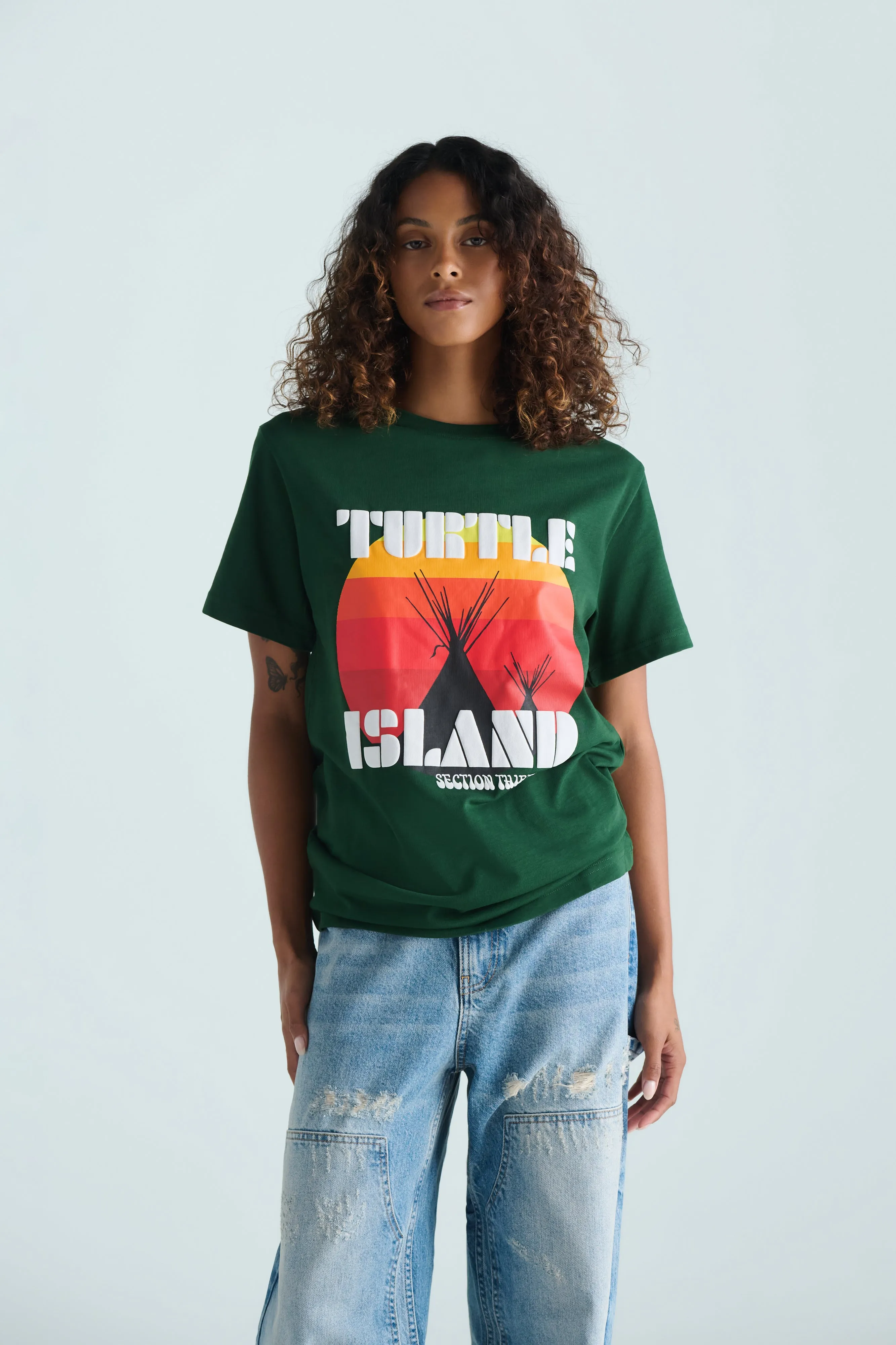 Turtle Island Re-Issue Tee - Green sold by SECTION 35