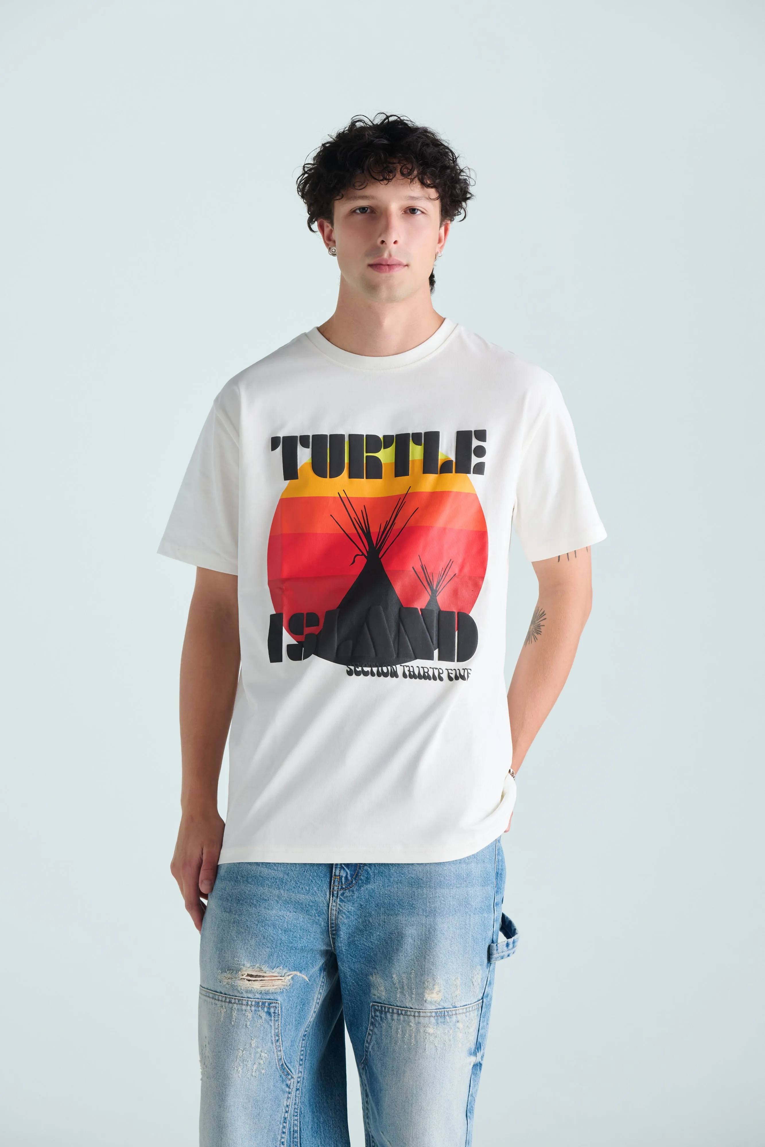 Turtle Island Tee - ECRU sold by SECTION 35