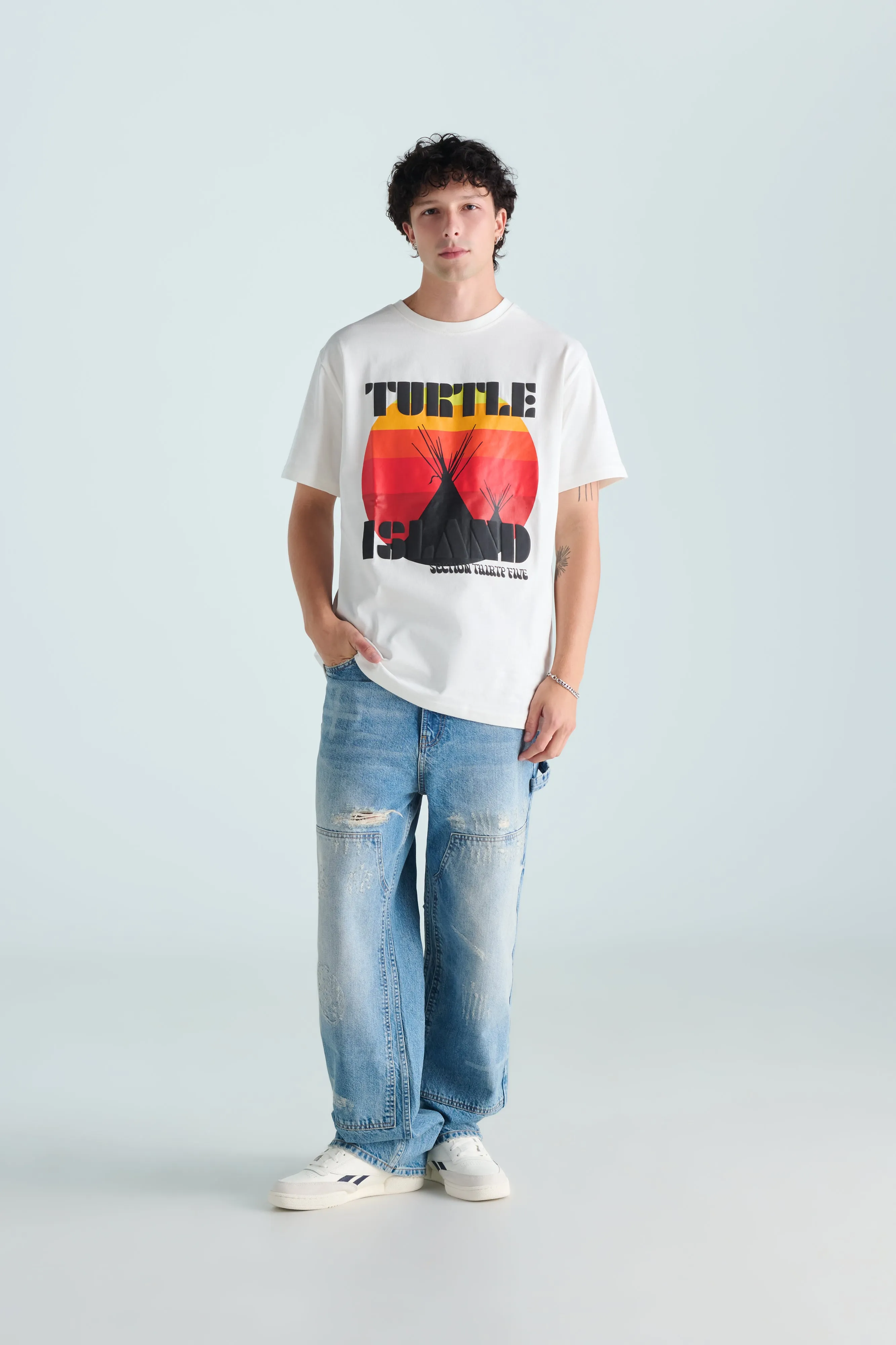 Turtle Island Tee - ECRU sold by SECTION 35 product image thumbnail 2