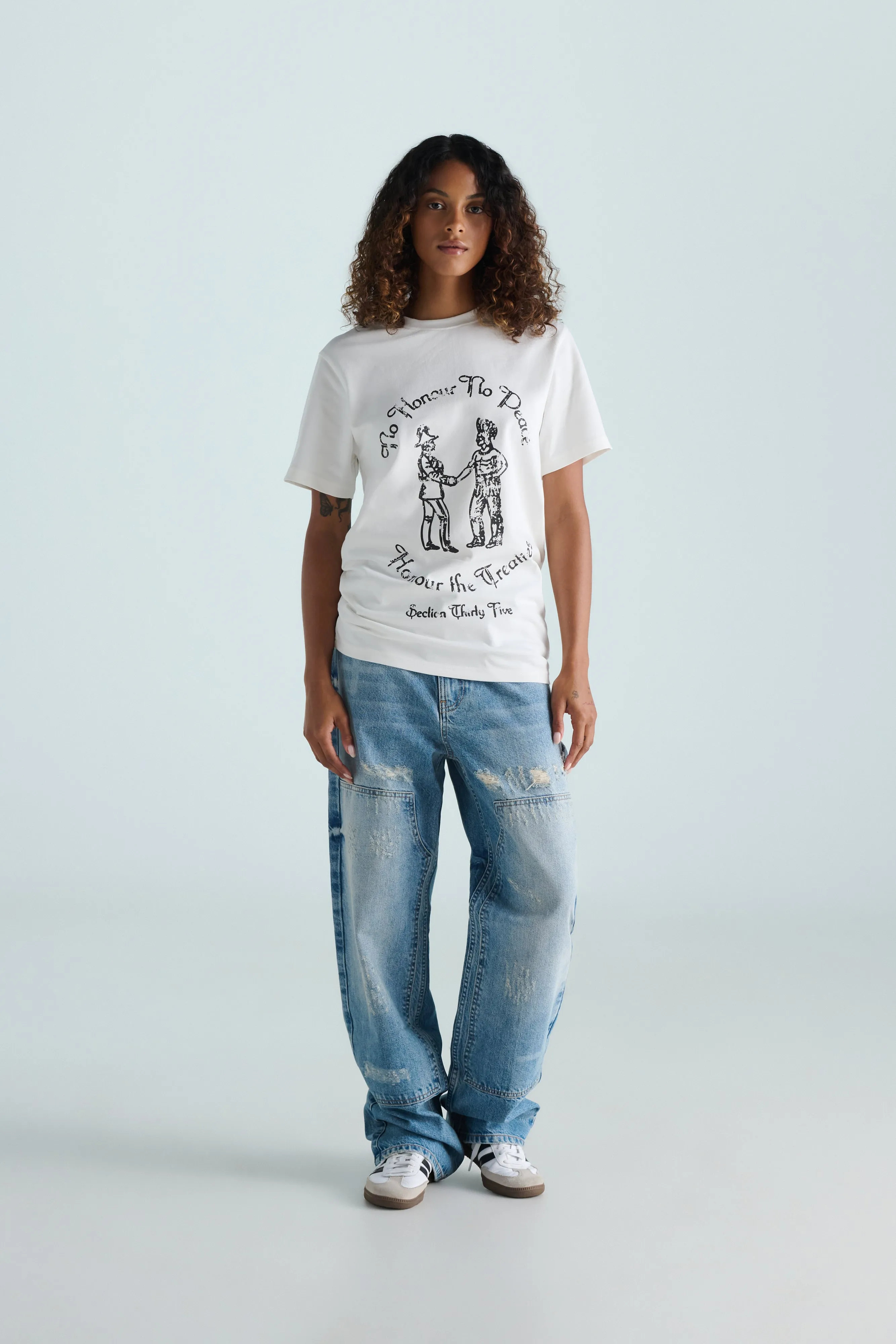 No Honour Tee - ECRU sold by SECTION 35 product image thumbnail 2