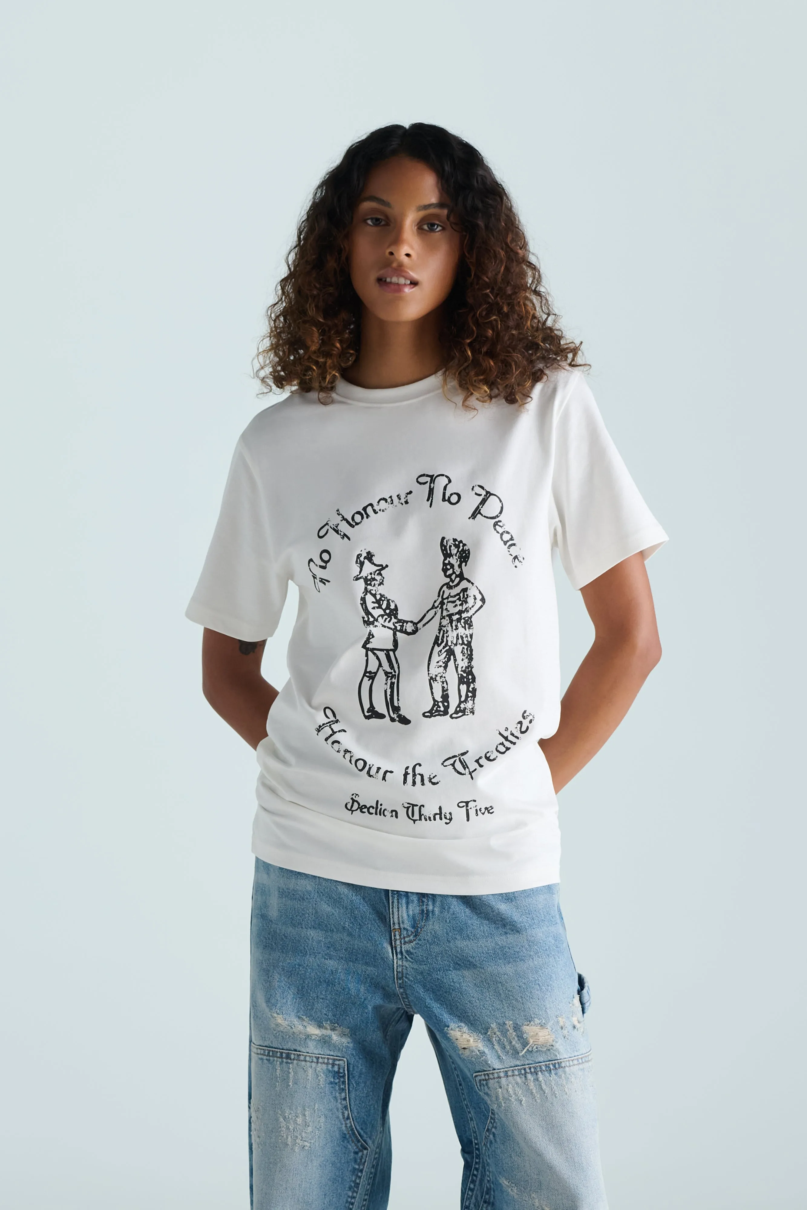 No Honour Tee - ECRU sold by SECTION 35