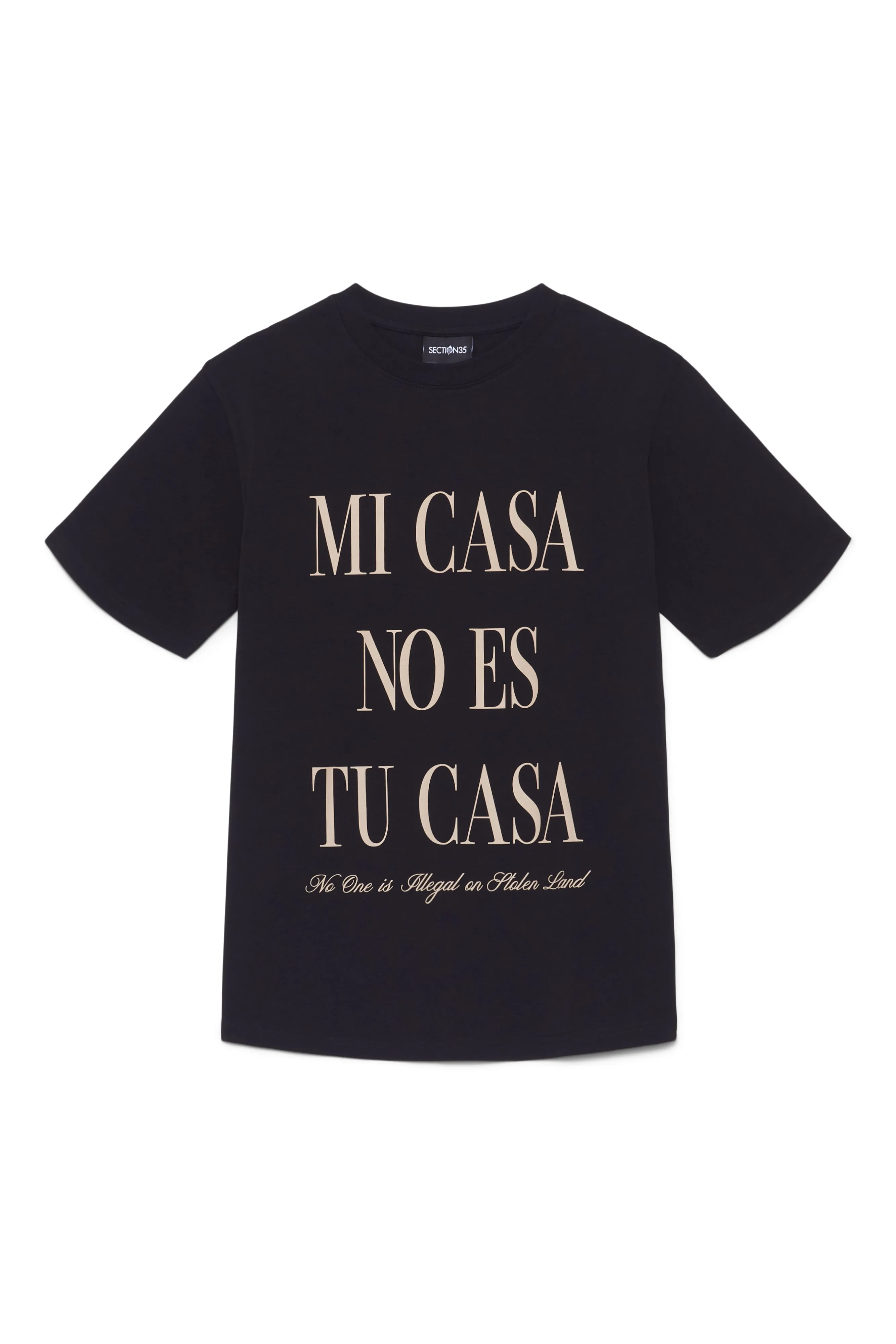 My Home Tee - Black sold by SECTION 35 product image thumbnail 3