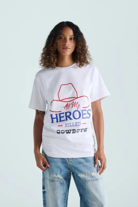 All My Heroes Tee - White sold by SECTION 35