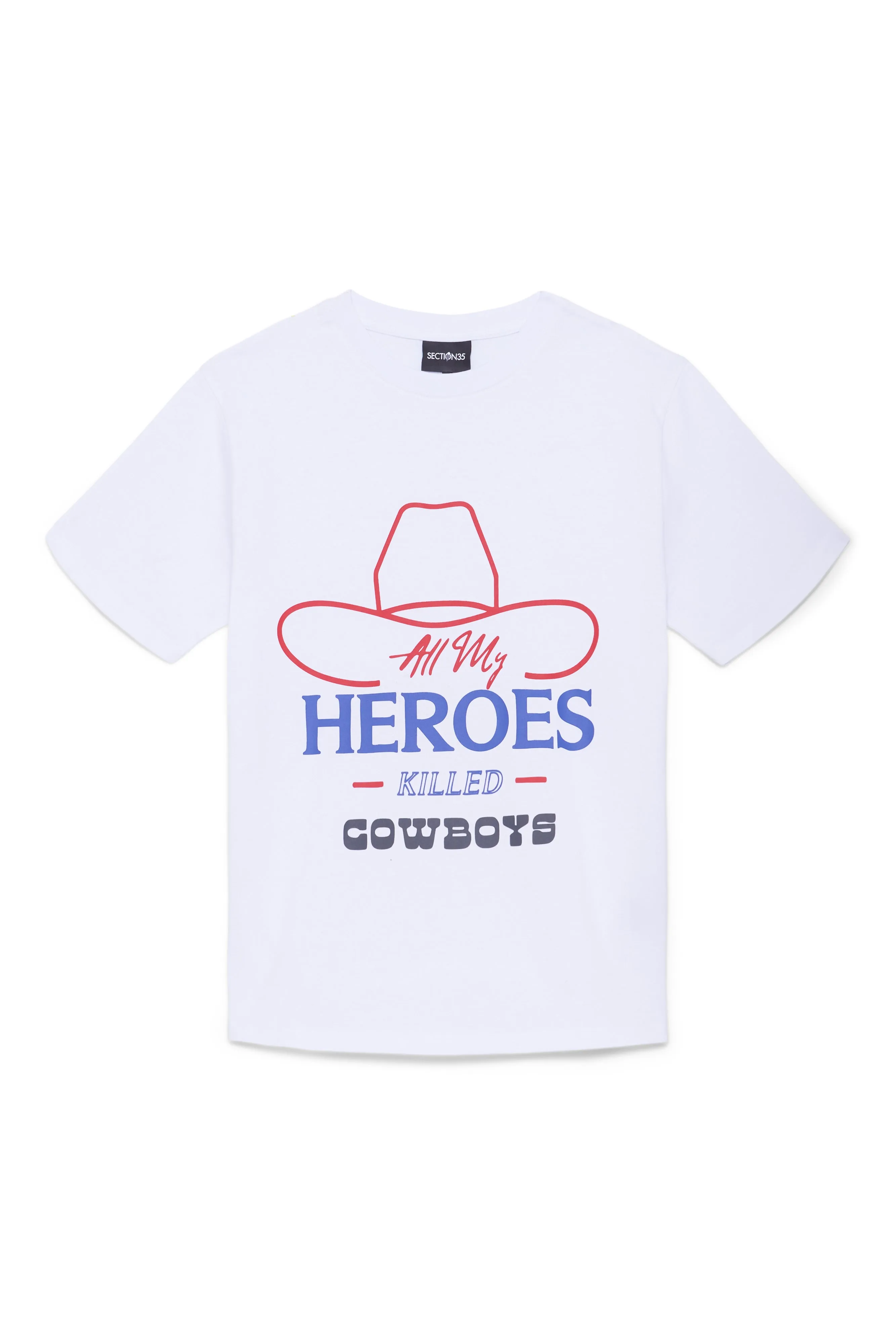 All My Heroes Tee - White sold by SECTION 35 product image thumbnail 3