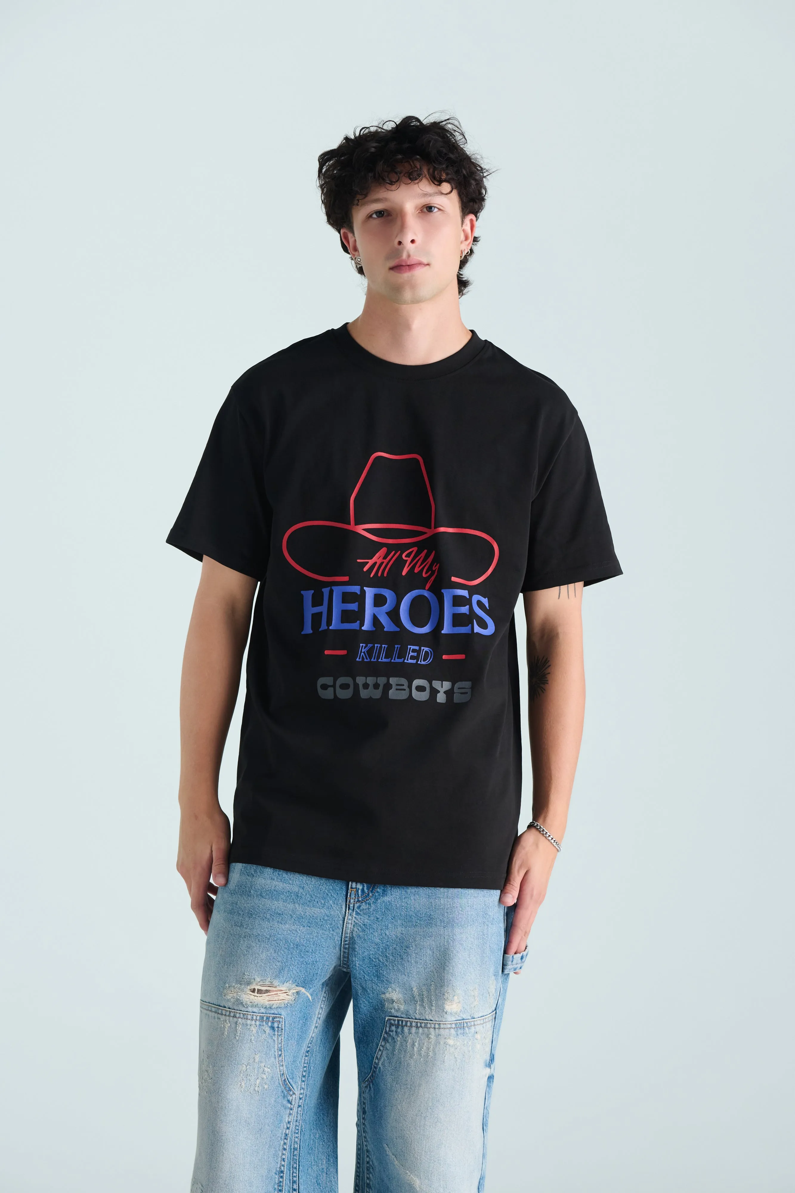 All My Heroes Tee - Black sold by SECTION 35