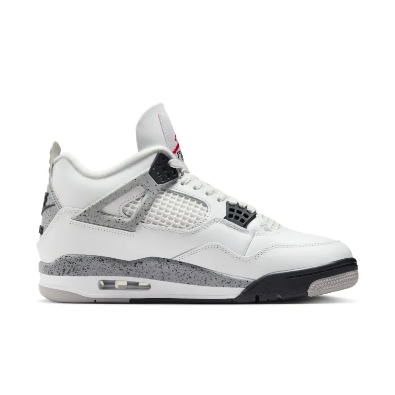 Air Jordan 4 Retro - Summit White, Fire Red and Cement Grey sold by SECTION 35