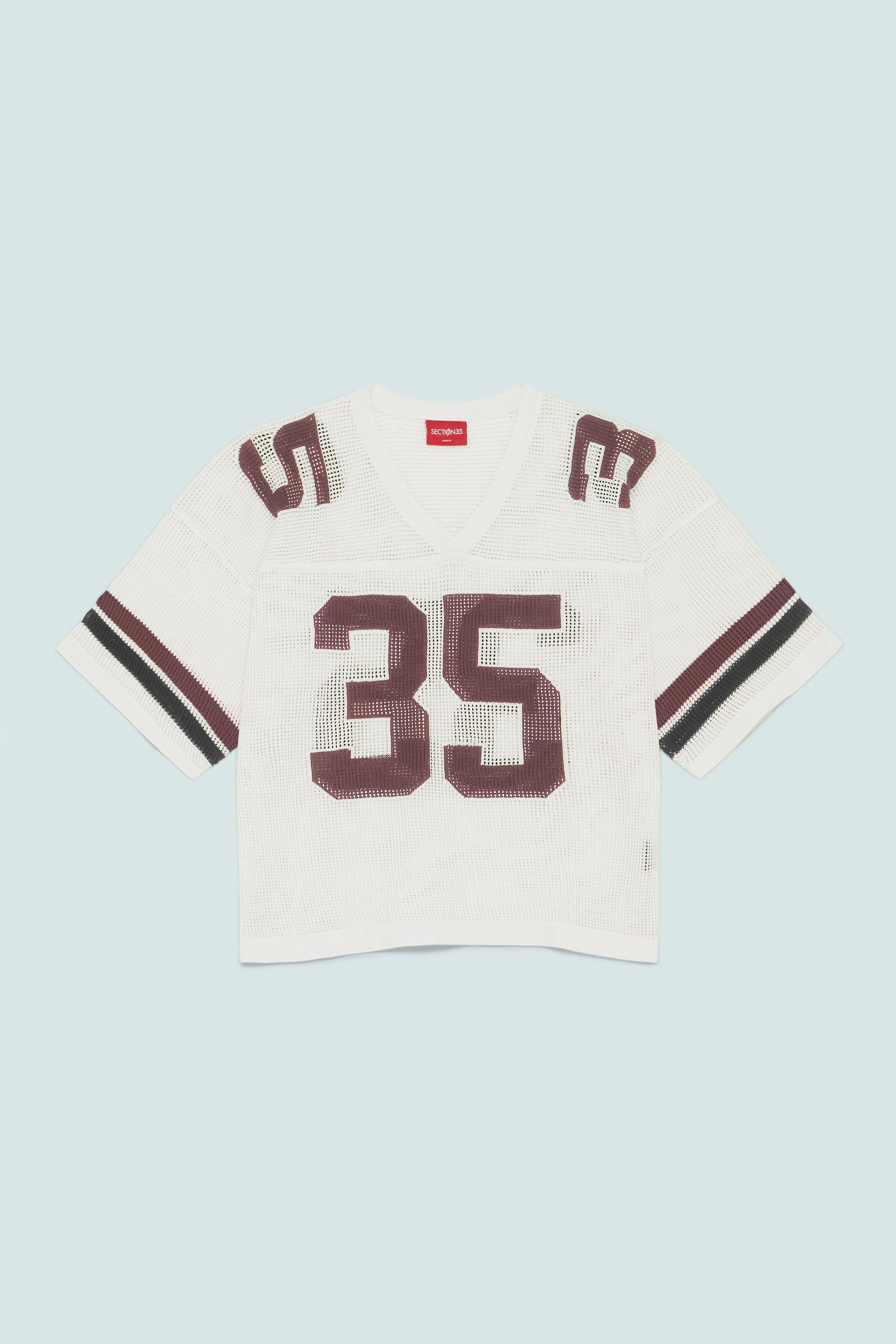 Summer Camp Practice Jersey - Ecru & Burgundy sold by SECTION 35 product image thumbnail 4