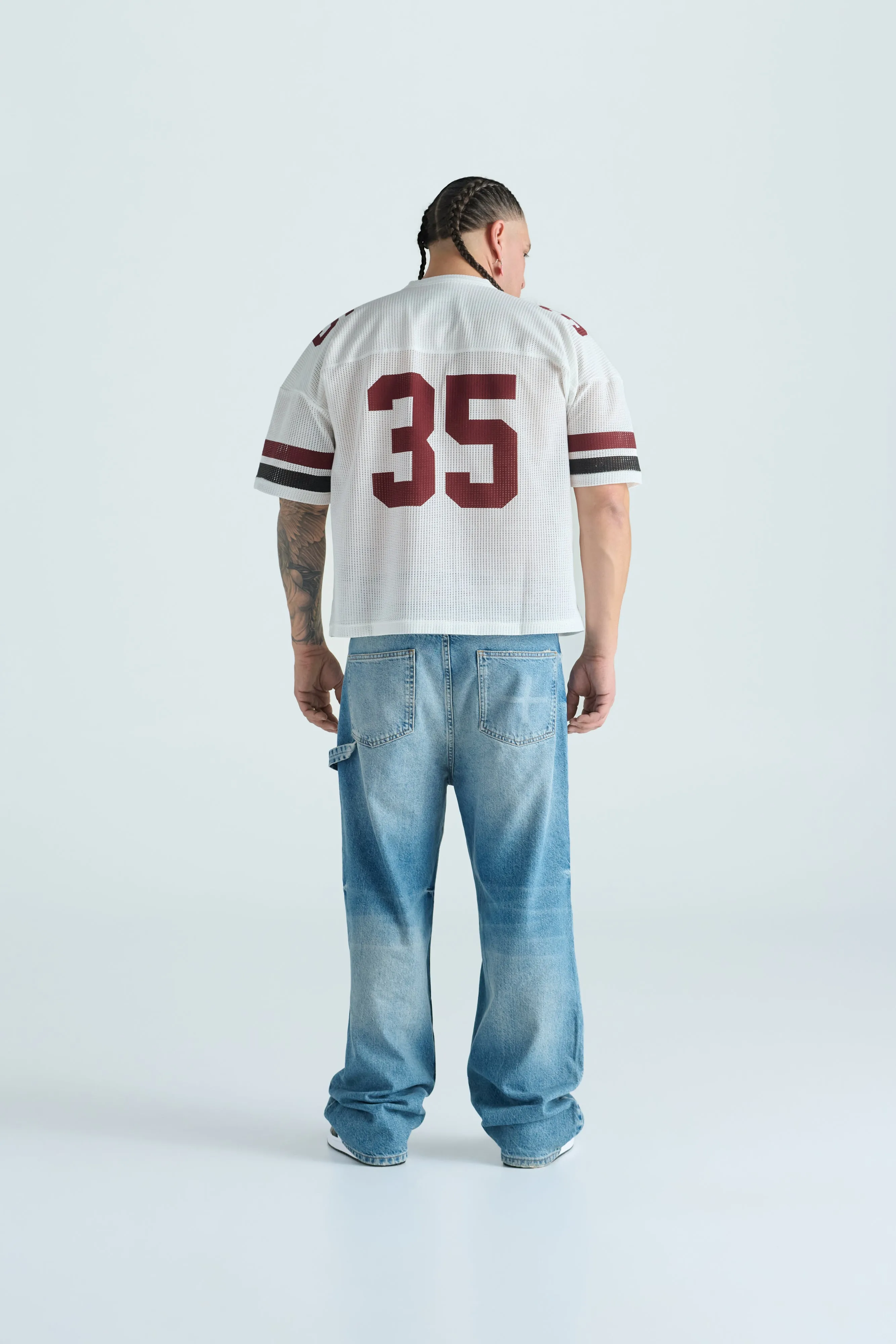 Summer Camp Practice Jersey - Ecru & Burgundy sold by SECTION 35 product image thumbnail 2