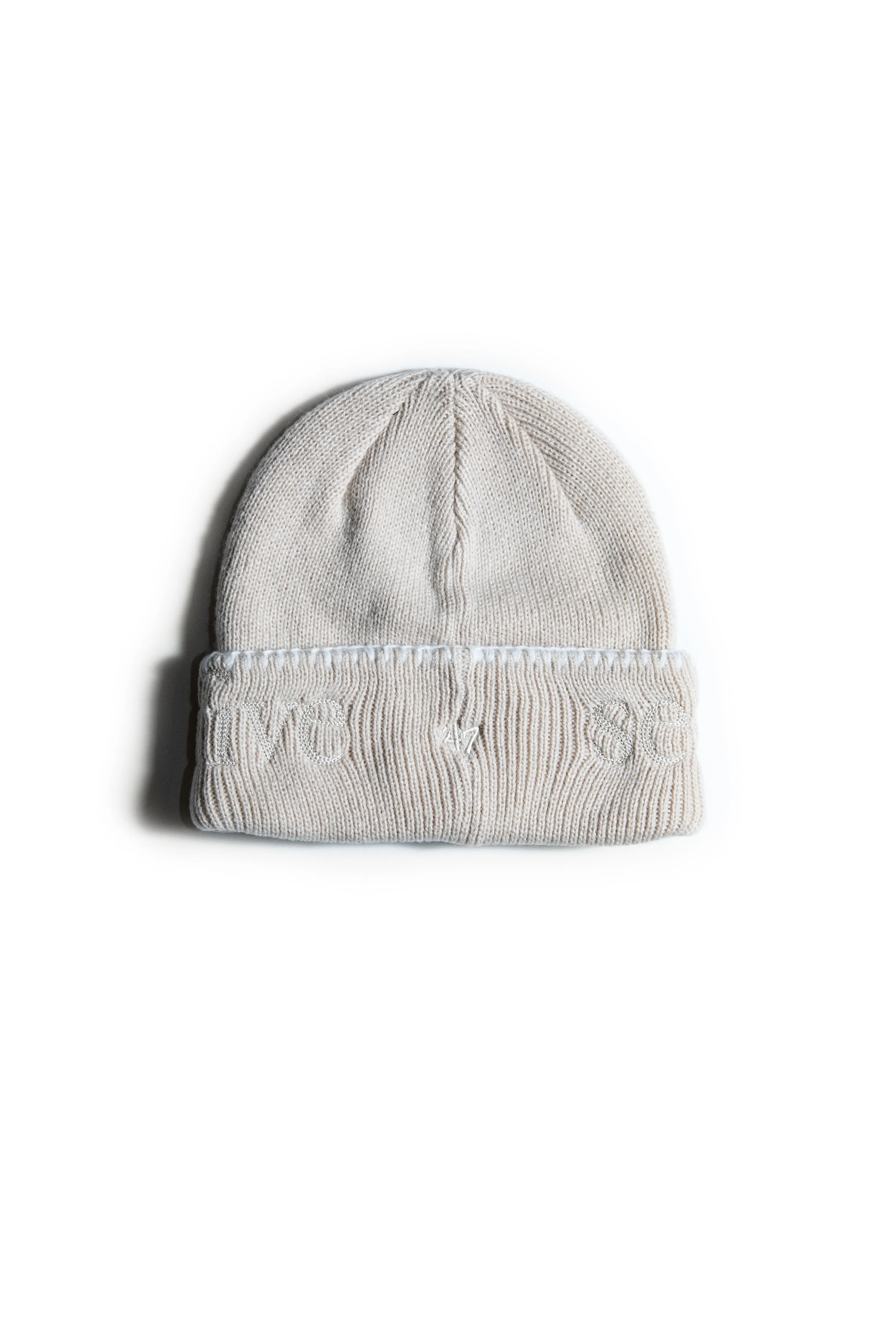 SECTION 35 x 47 Brand Wordmark Beanie - Bone sold by SECTION 35 product image thumbnail 2