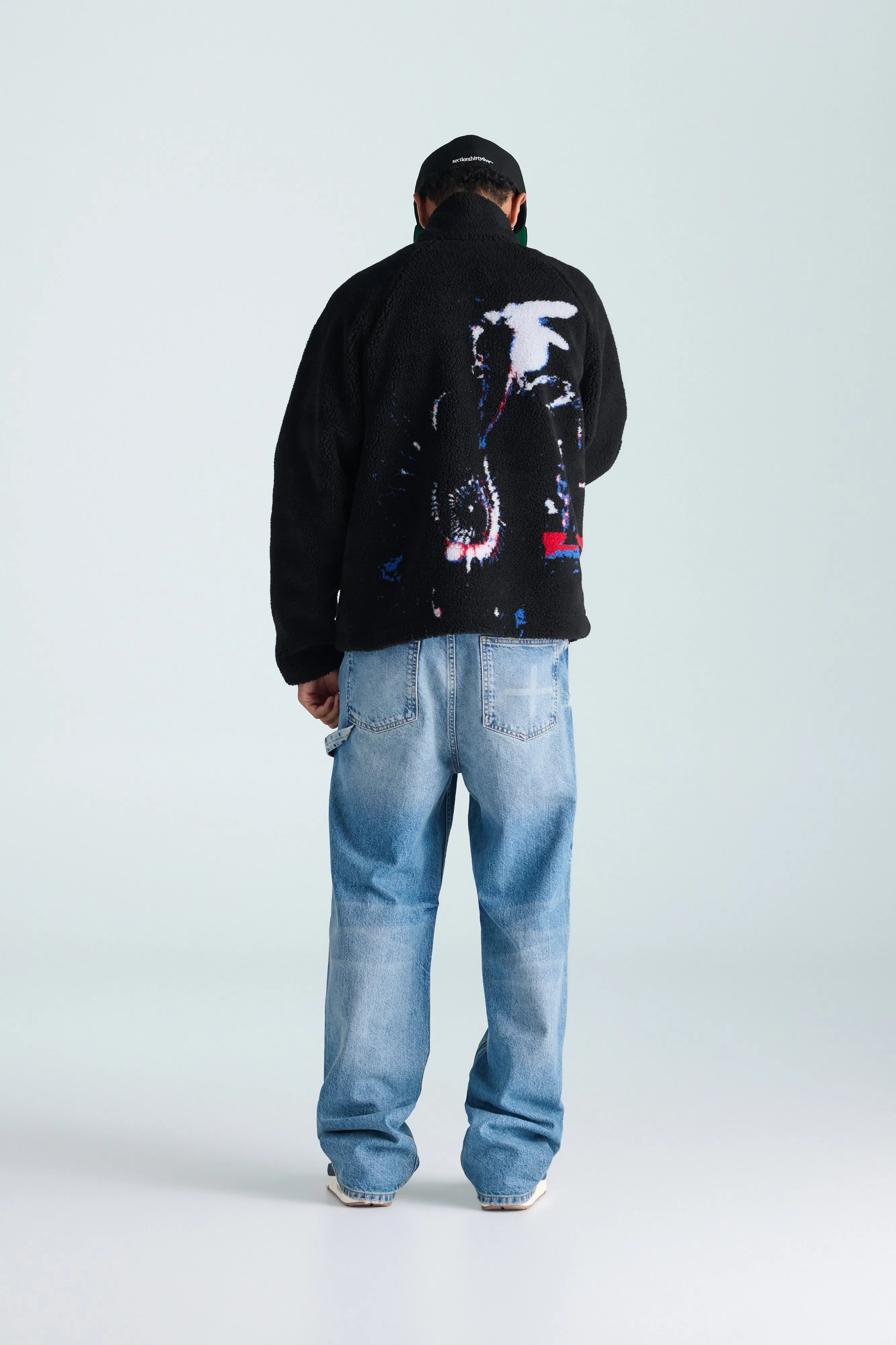 Sneak-Up Sherpa Coat - Black sold by SECTION 35 product image thumbnail 5