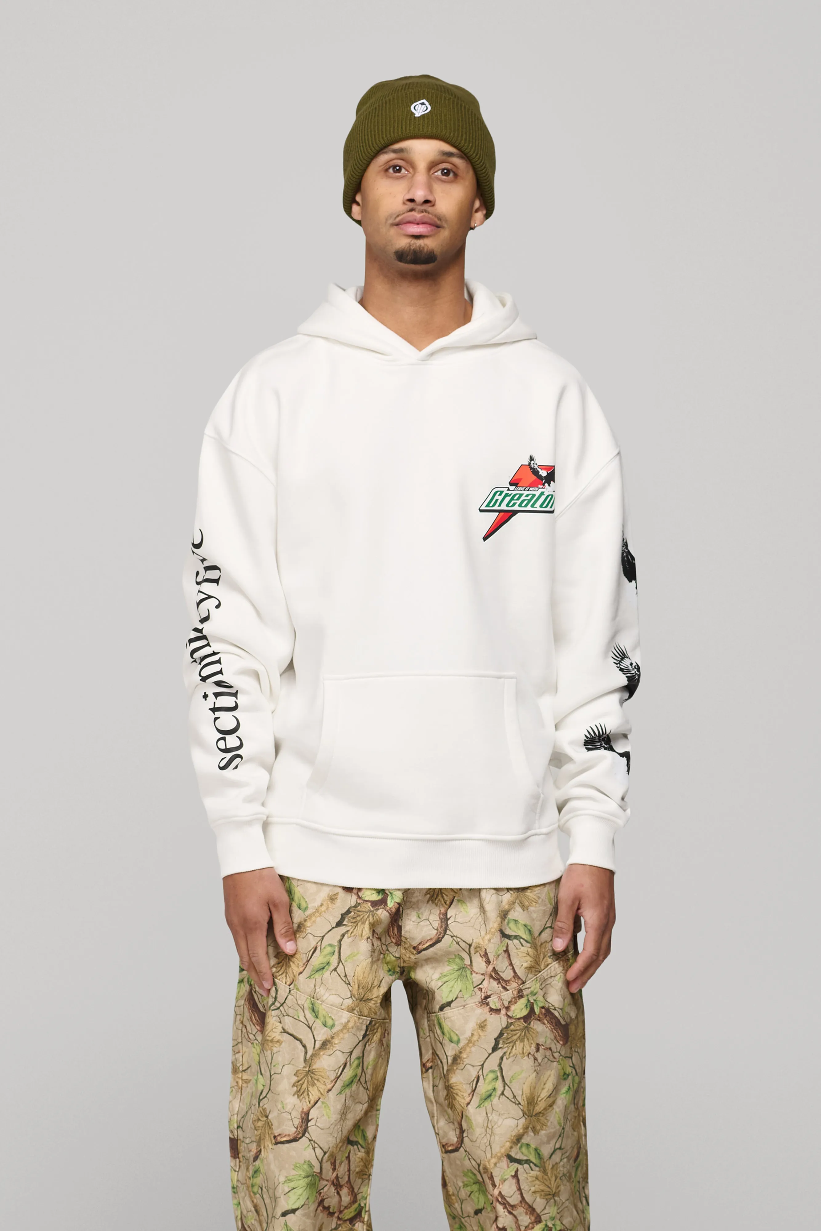 Leave It With Creator Hoodie - Ecru sold by SECTION 35 product image thumbnail 2