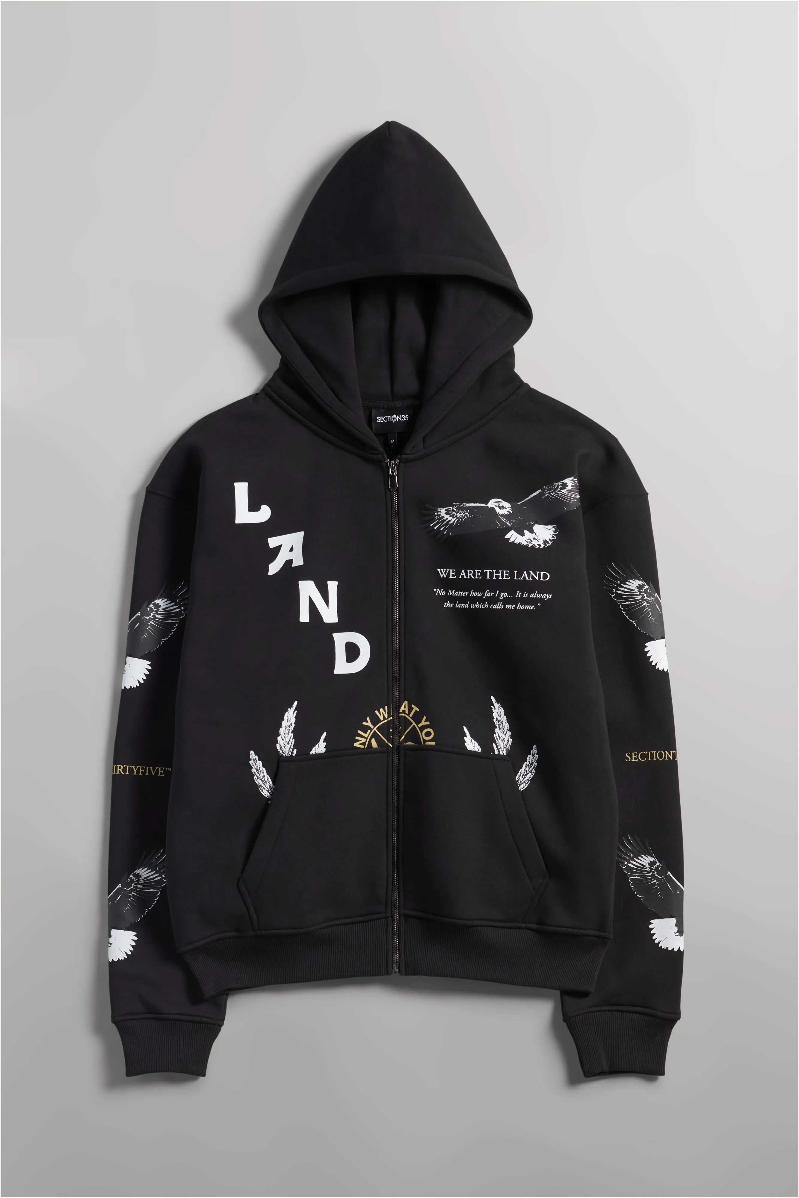She Will Outlast Us Zip-Up Hoodie - Black sold by SECTION 35