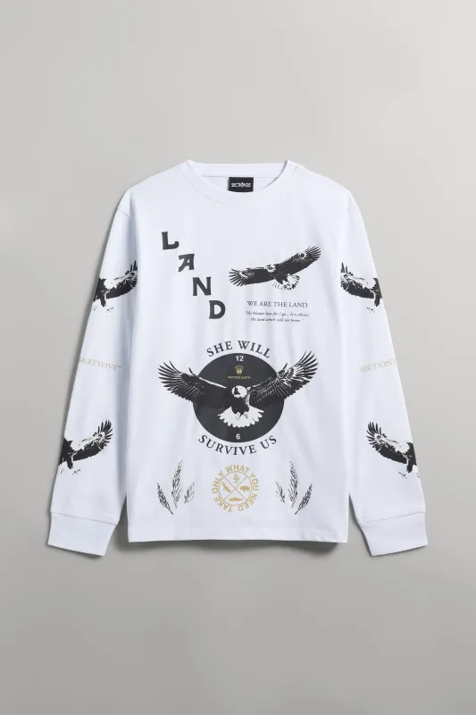 She Will Outlast Us LS - White made by SECTION 35
