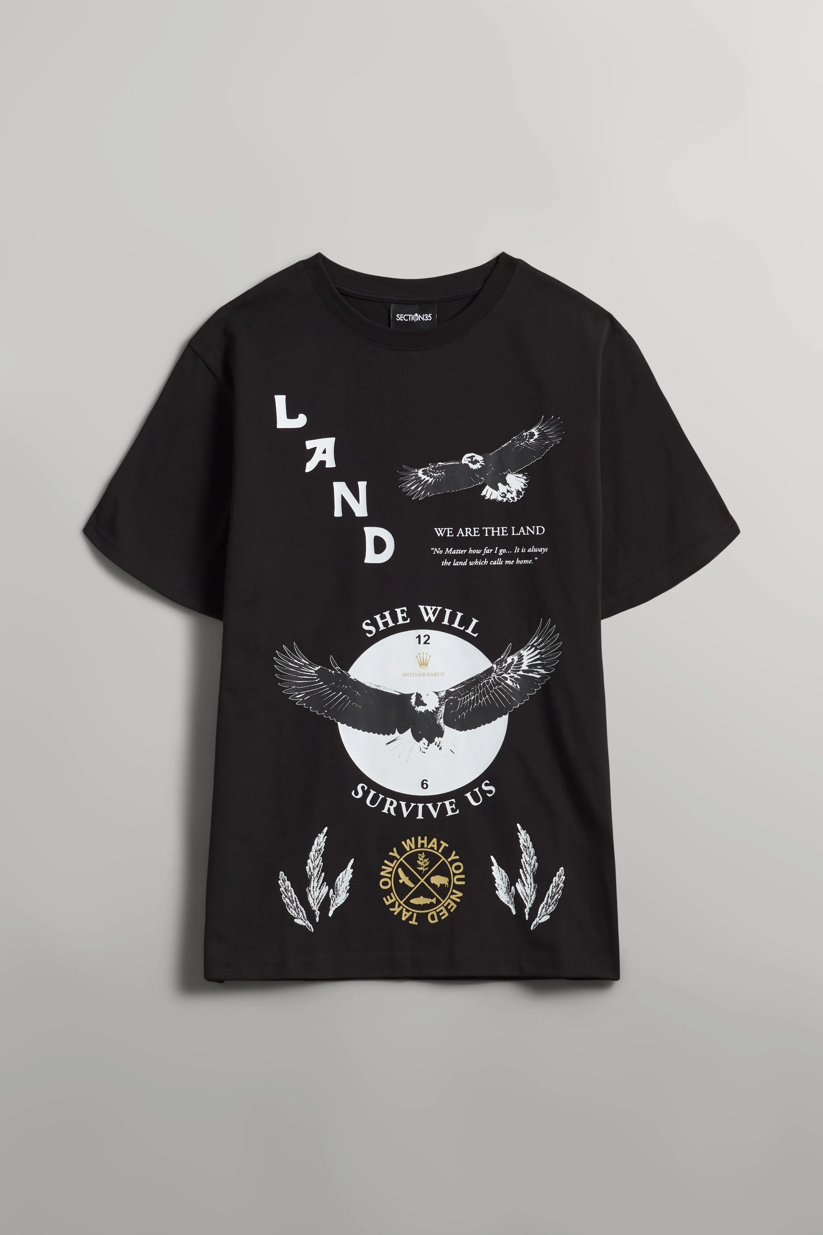 She Will Outlast Us Tee - Black sold by SECTION 35