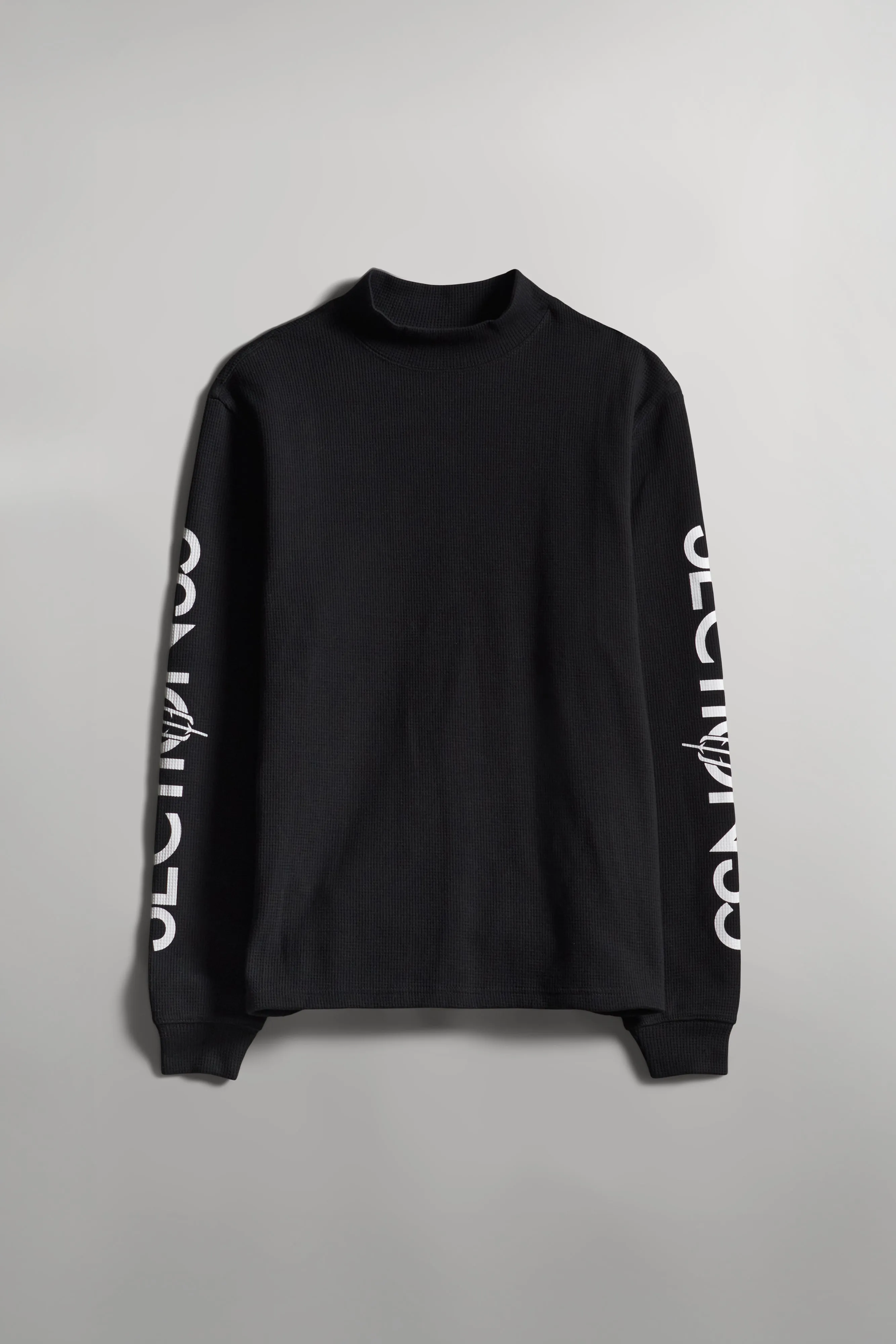 OG Waffle Mock Neck LS - Black sold by SECTION 35