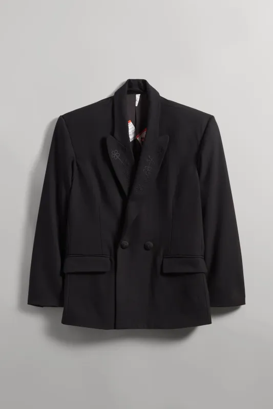 JJL Headman Double Breasted Blazer - Black made by SECTION 35