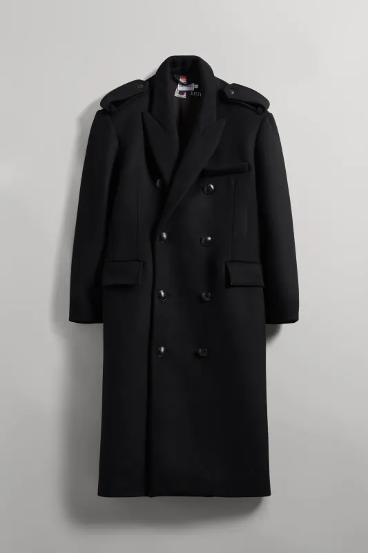 JJL Headman Wool Trench - Black made by SECTION 35