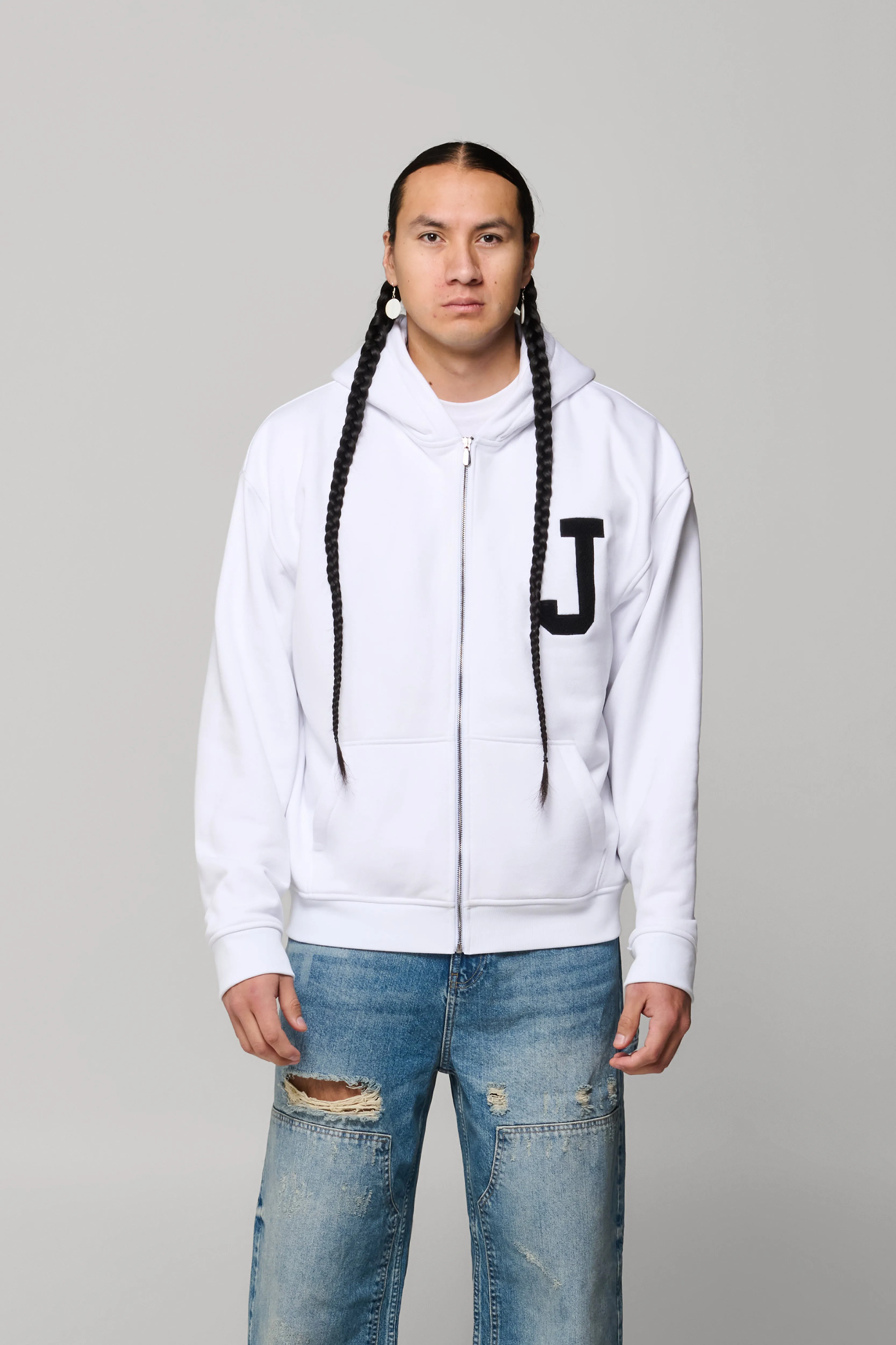 JJL Mistatim Hoodie - White sold by SECTION 35 product image thumbnail 2