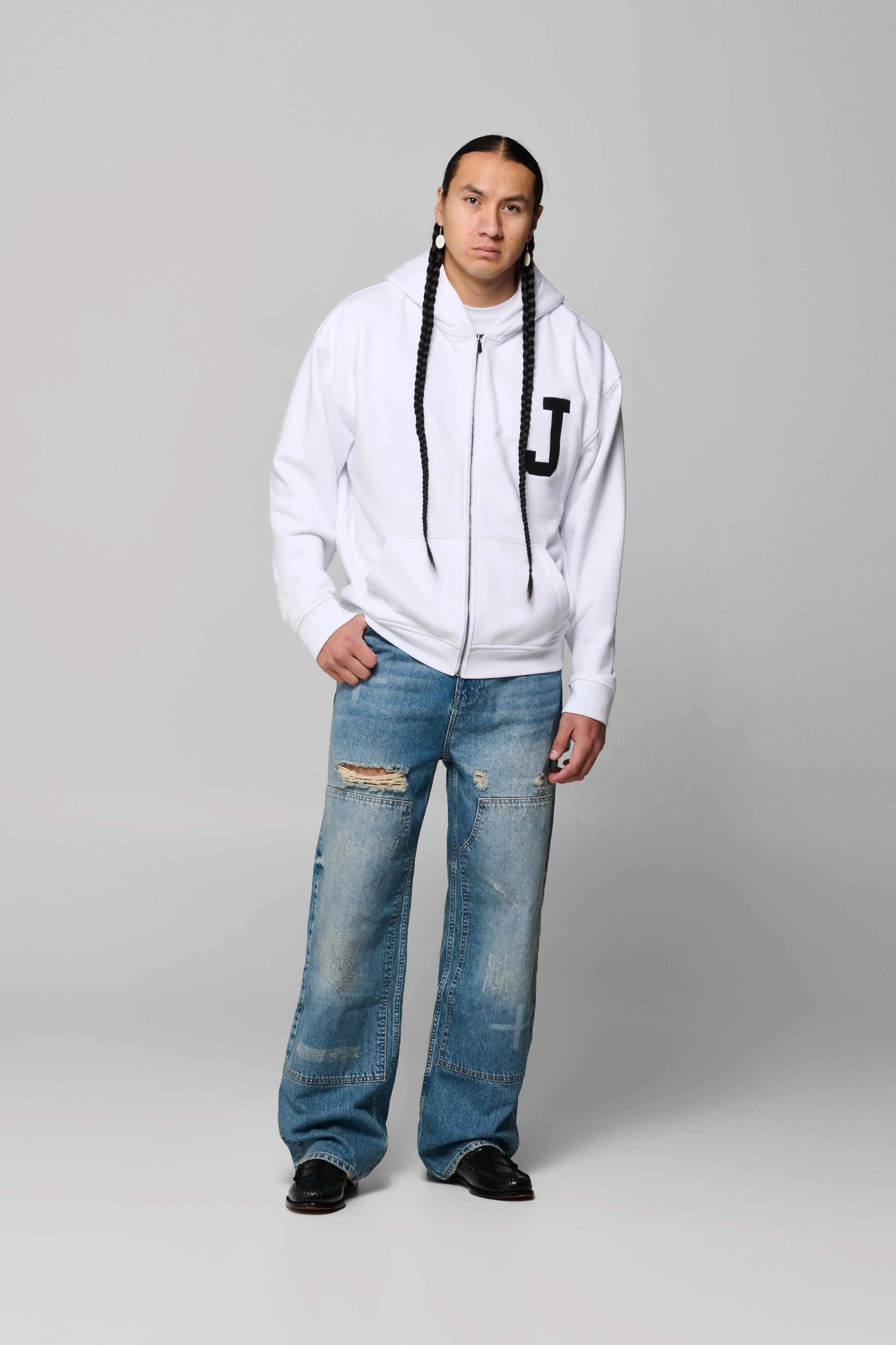 JJL Mistatim Hoodie - White sold by SECTION 35 product image thumbnail 3