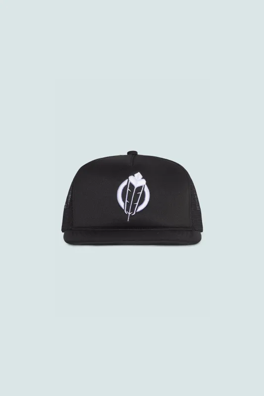 ATHL3TIC5 Foam Trucker Hat - Black made by SECTION 35