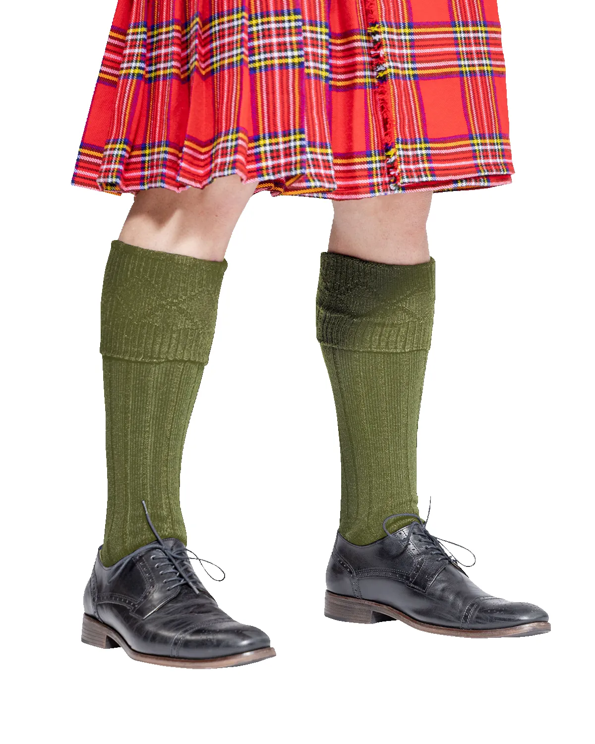 Scottish Kilt Hose - Military Green sold by Damn Near Kilt ‘Em