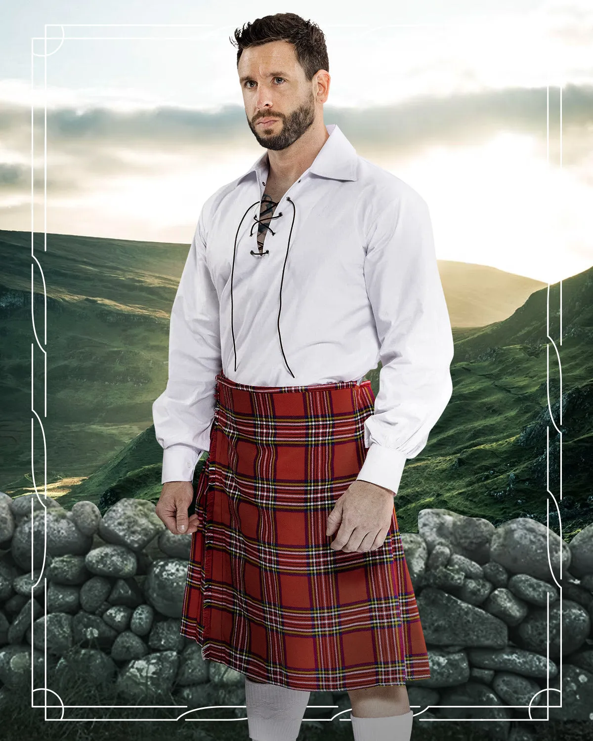Scottish Kilt Hose - White sold by Damn Near Kilt ‘Em product image thumbnail 2