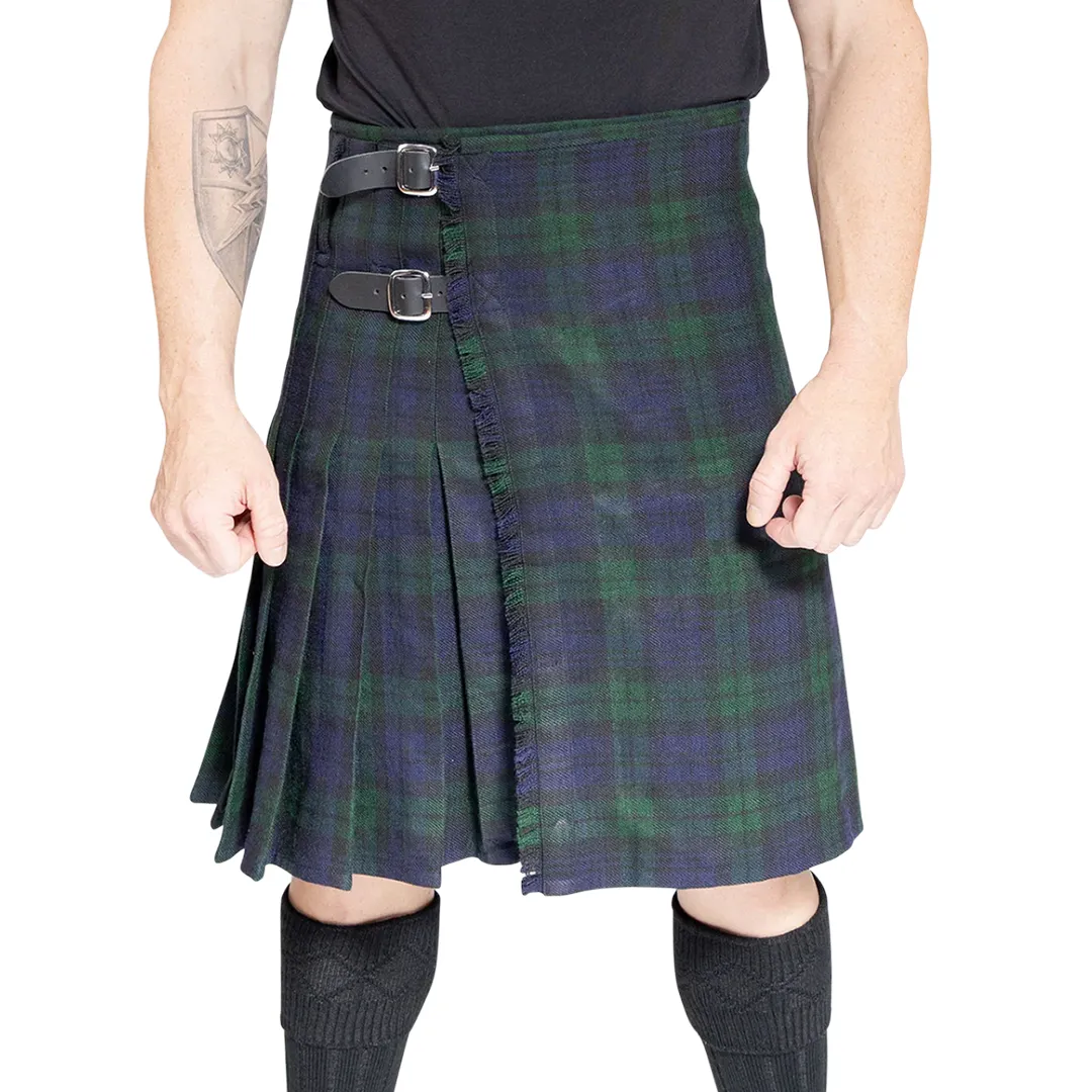 The Laoch Kilt - Black Watch Tartan sold by Damn Near Kilt ‘Em