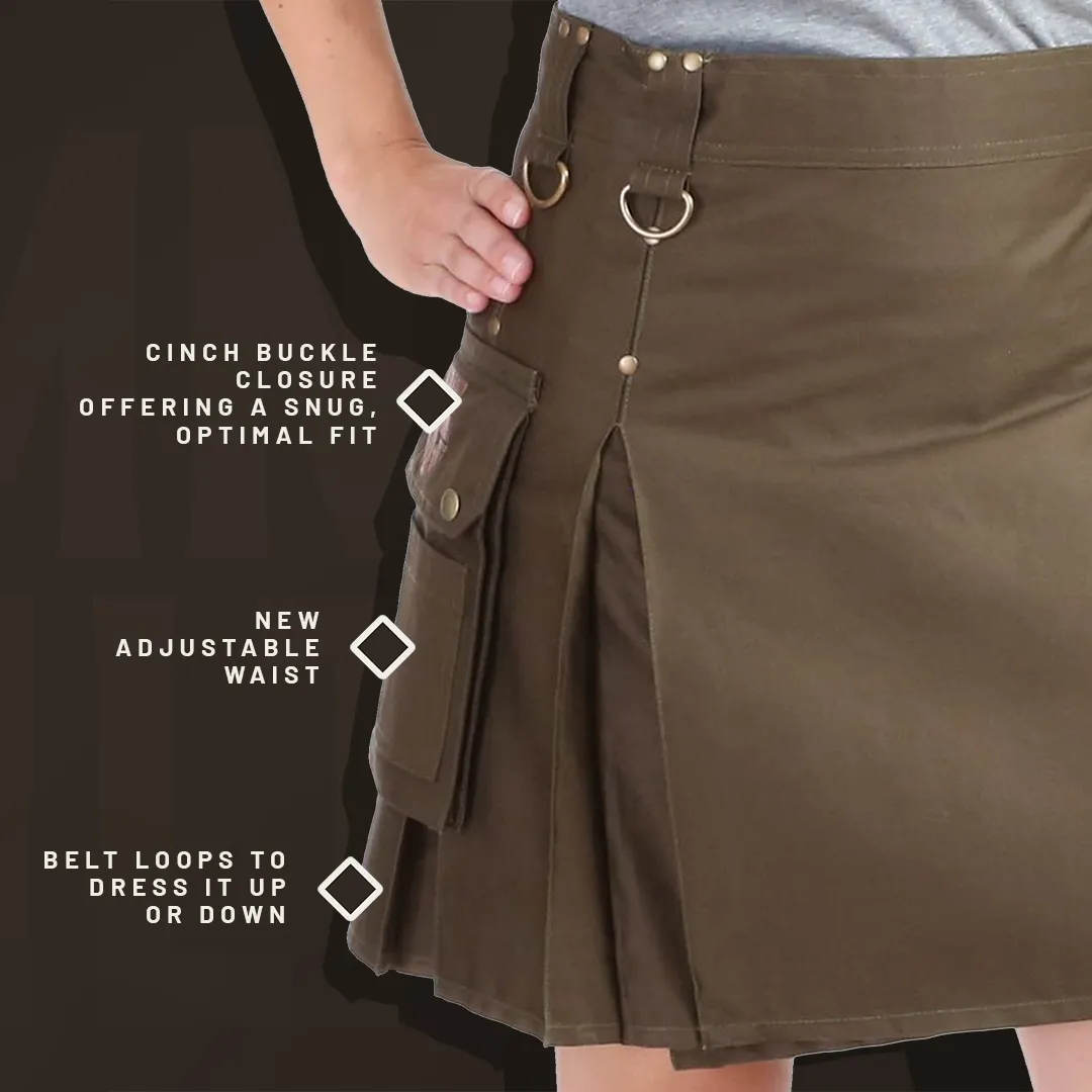 The Rhona Kilt - Black and Tartan sold by Damn Near Kilt ‘Em product image thumbnail 4