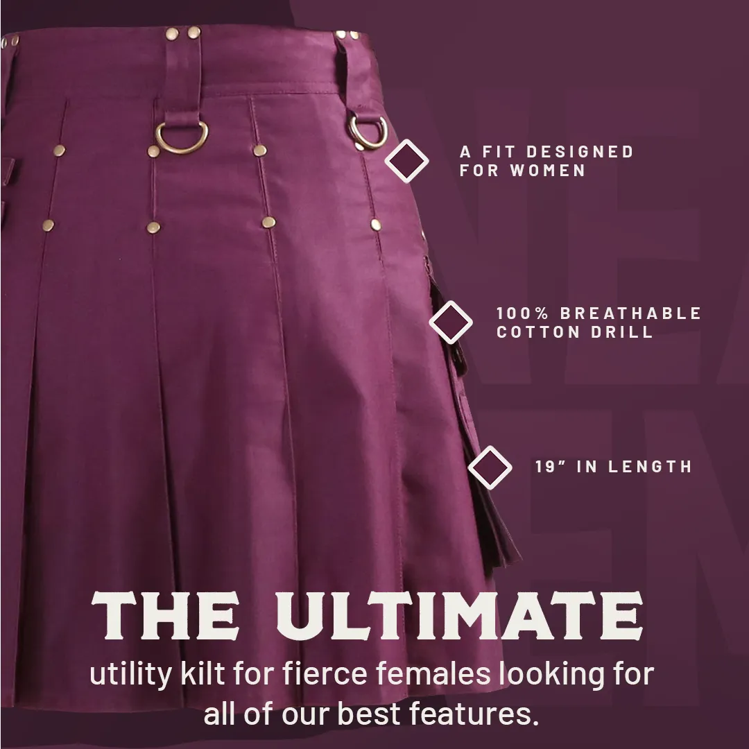 The Rhona Kilt - Black and Tartan sold by Damn Near Kilt ‘Em product image thumbnail 3