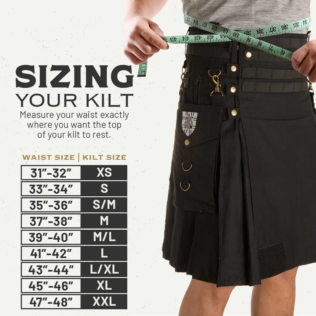The Tactical Kilt - Woodland Camo sold by Damn Near Kilt ‘Em product image thumbnail 2