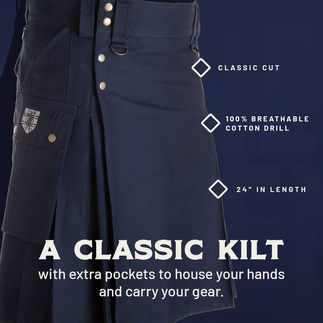 The Stowaway Kilt - Khaki sold by Damn Near Kilt ‘Em product image thumbnail 3