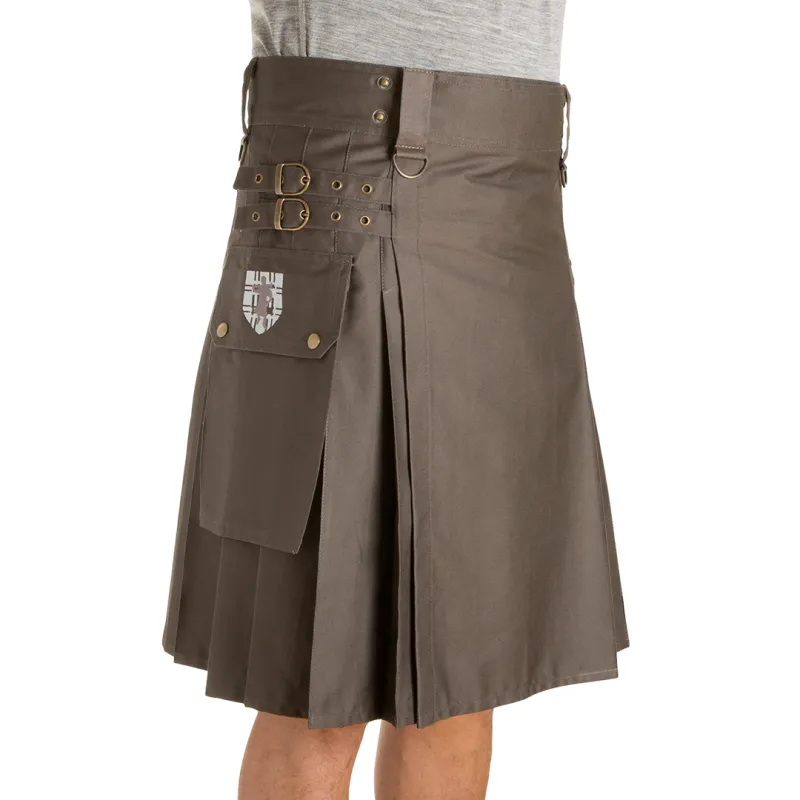 The Greenhorn Kilt - Gray made by Damn Near Kilt ‘Em