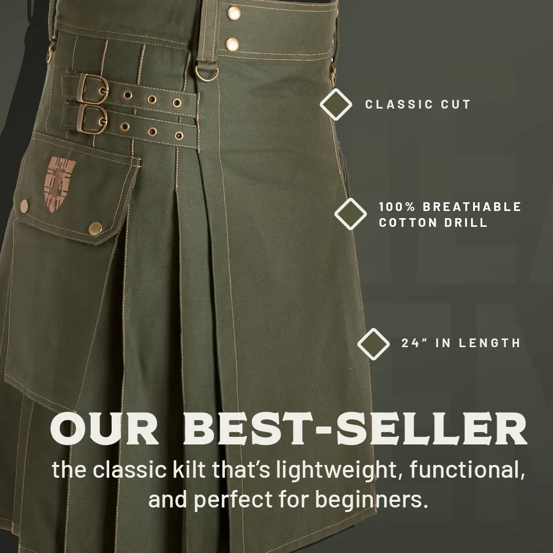The Greenhorn Kilt - Navy sold by Damn Near Kilt ‘Em product image thumbnail 3
