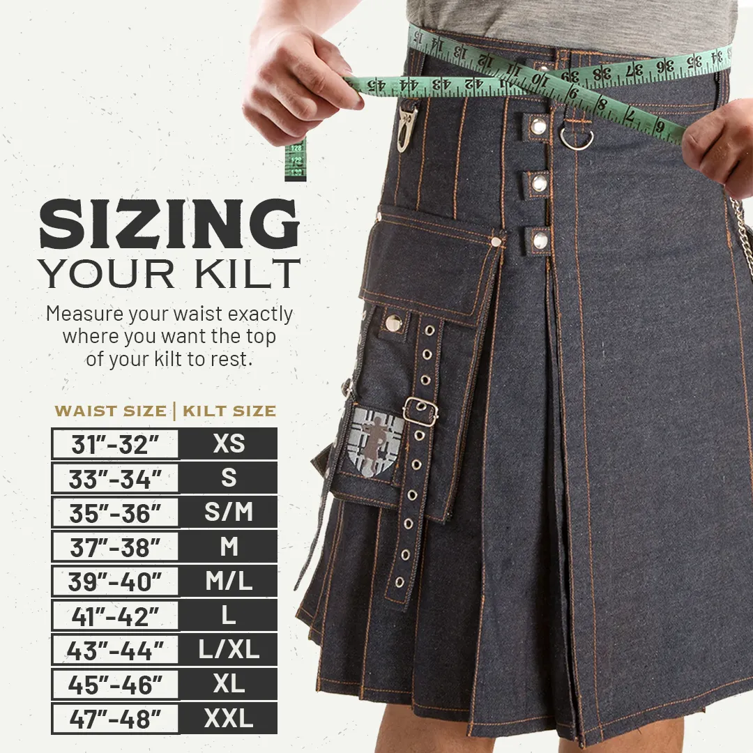 The Smithy Kilt - Black sold by Damn Near Kilt ‘Em product image thumbnail 2