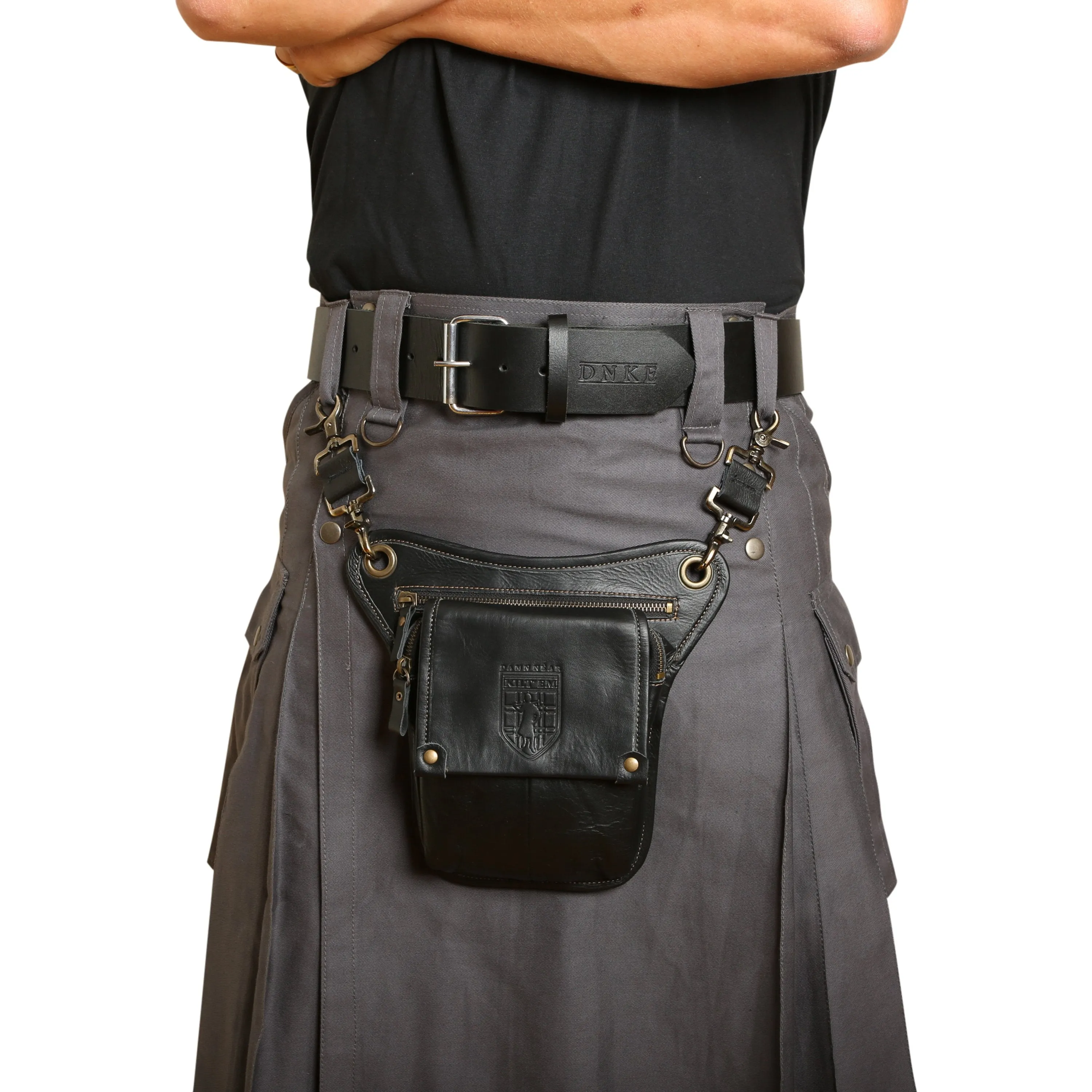 Leather Sporran - Brown Raw Hide sold by Damn Near Kilt ‘Em product image thumbnail 5