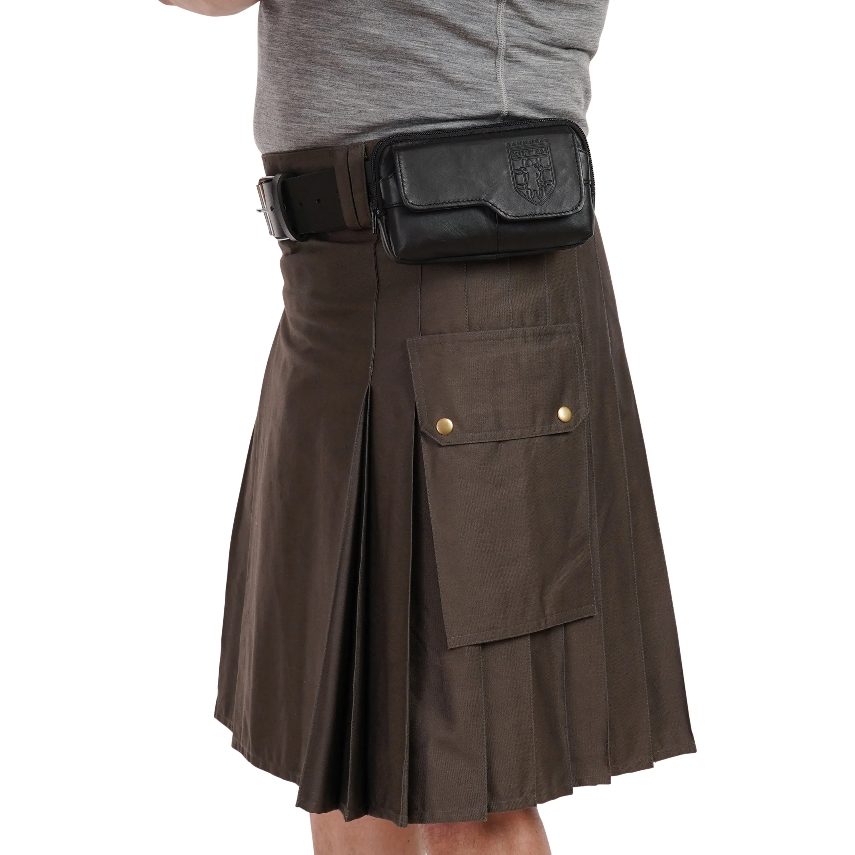 Leather Utility Satchel - Black sold by Damn Near Kilt ‘Em product image thumbnail 3