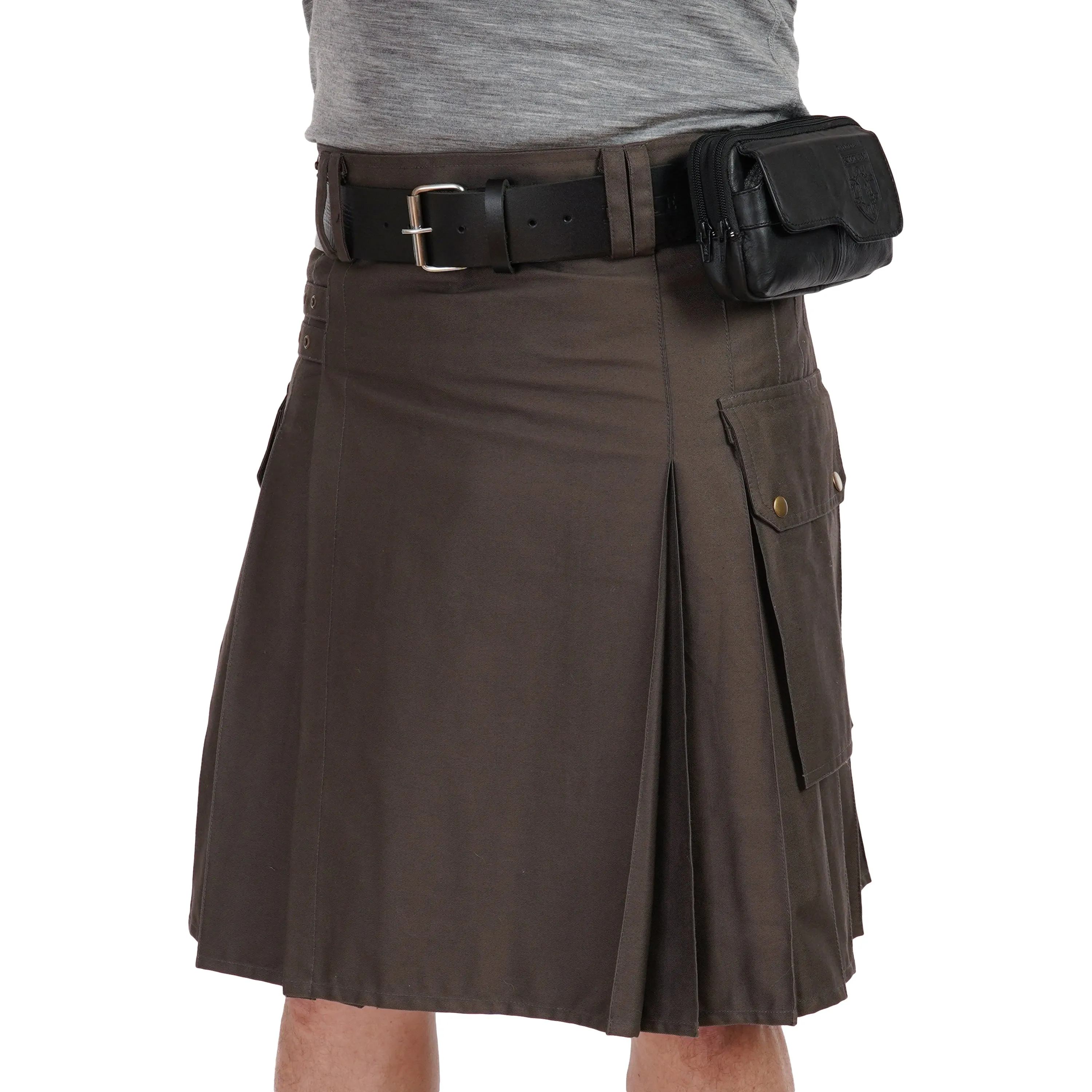 Leather Utility Satchel - Black sold by Damn Near Kilt ‘Em product image thumbnail 2