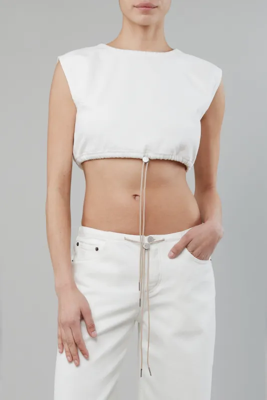 Cool Crop Top in Milk sold by Still Here