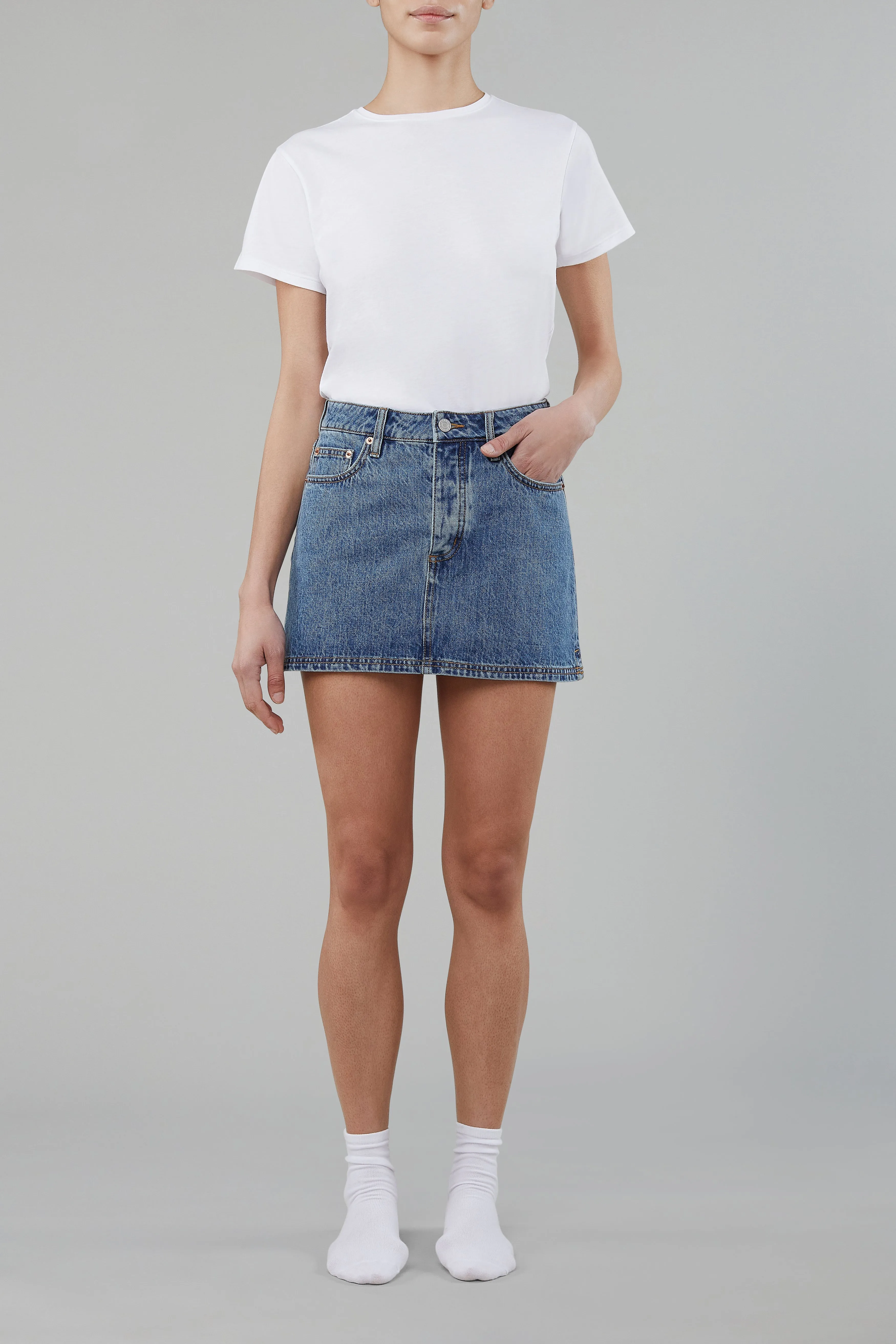 Holly Skirt in Classic Blue sold by Still Here