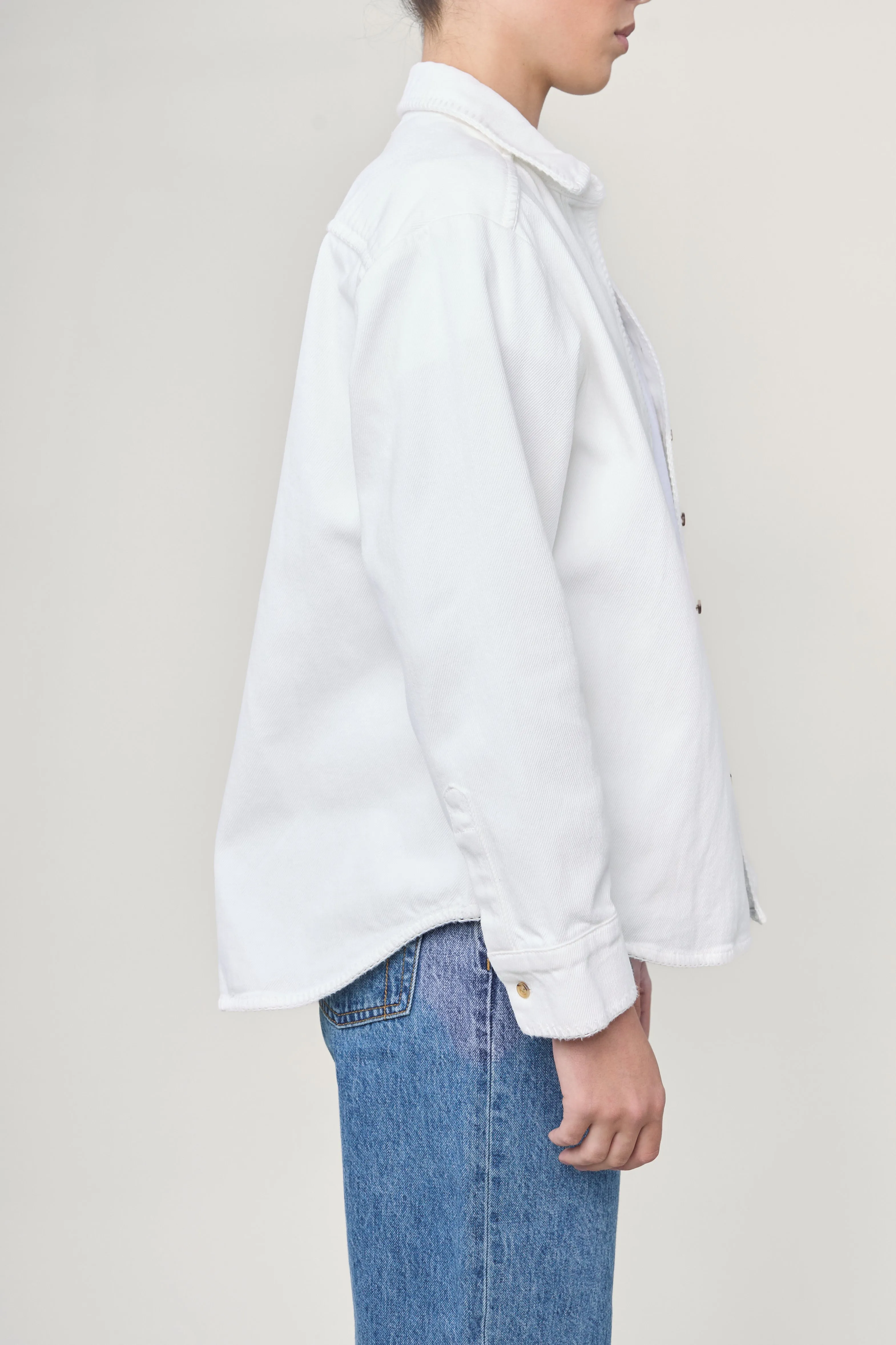 Western Shirt in Milk sold by Still Here product image thumbnail 2