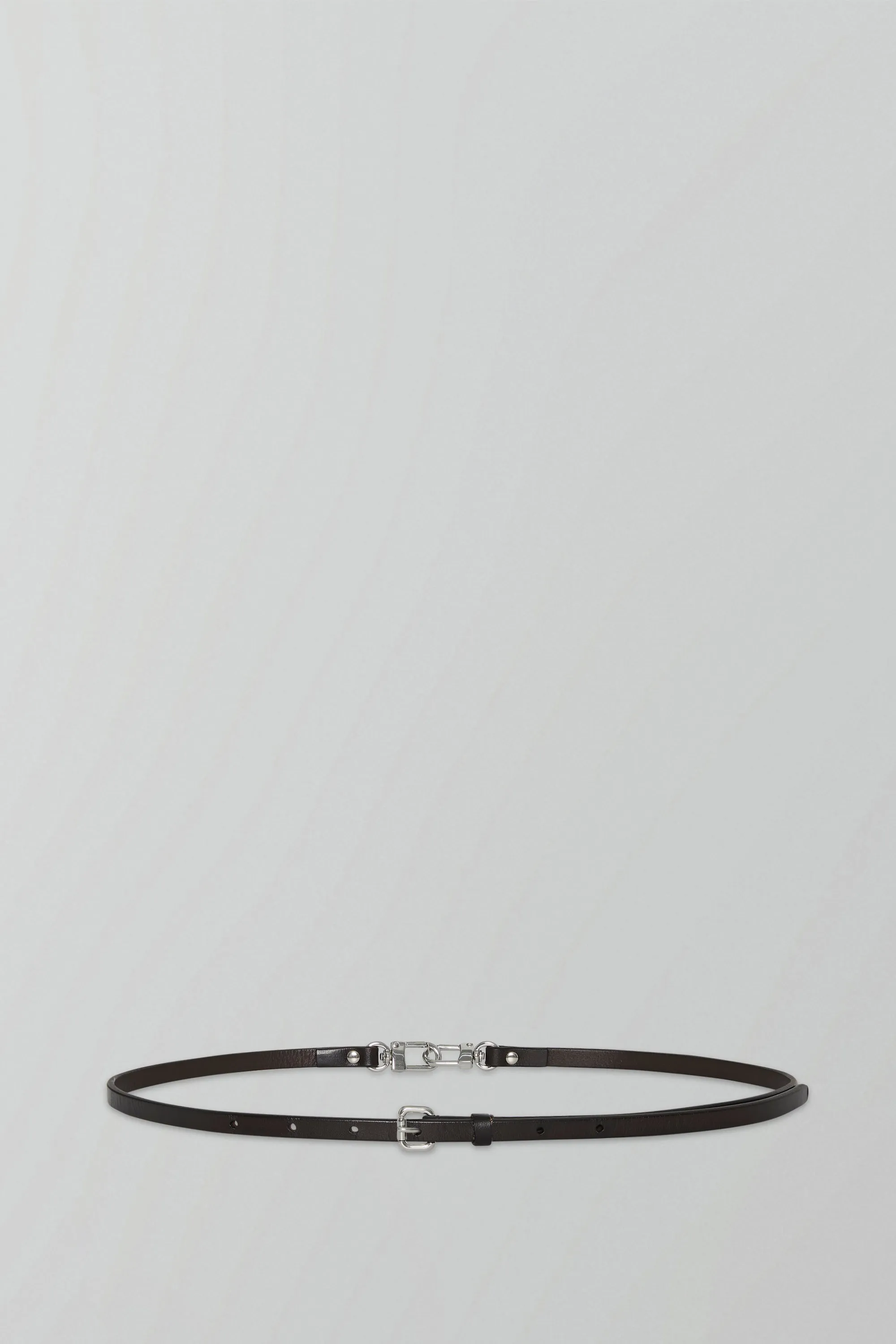 Slim Clip Belt in Dark Brown sold by Still Here