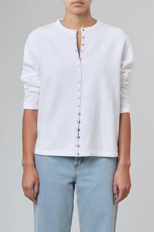 Avenue Shirt in Milk made by Still Here