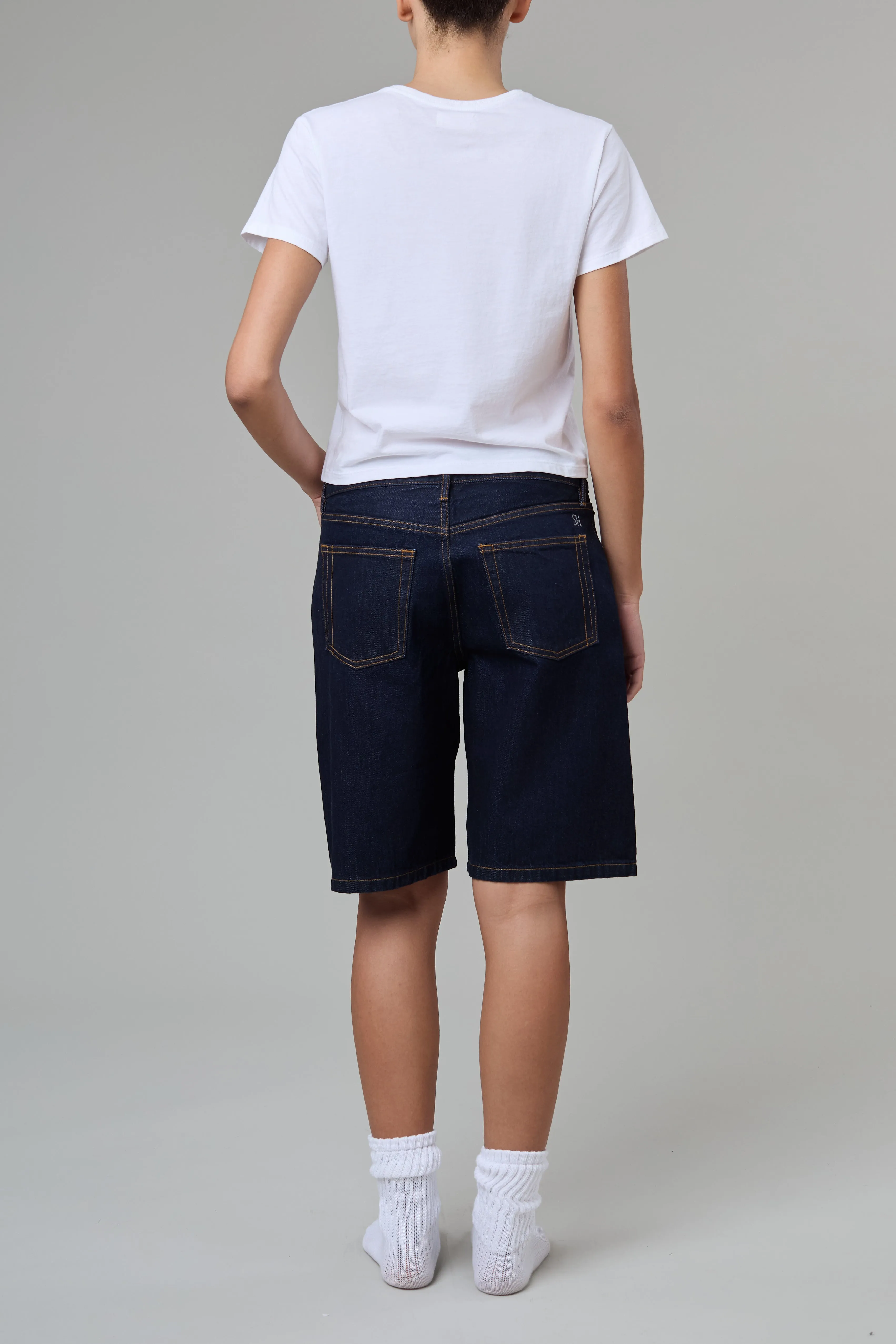 Stoop Short in Indigo Indigo sold by Still Here product image thumbnail 3