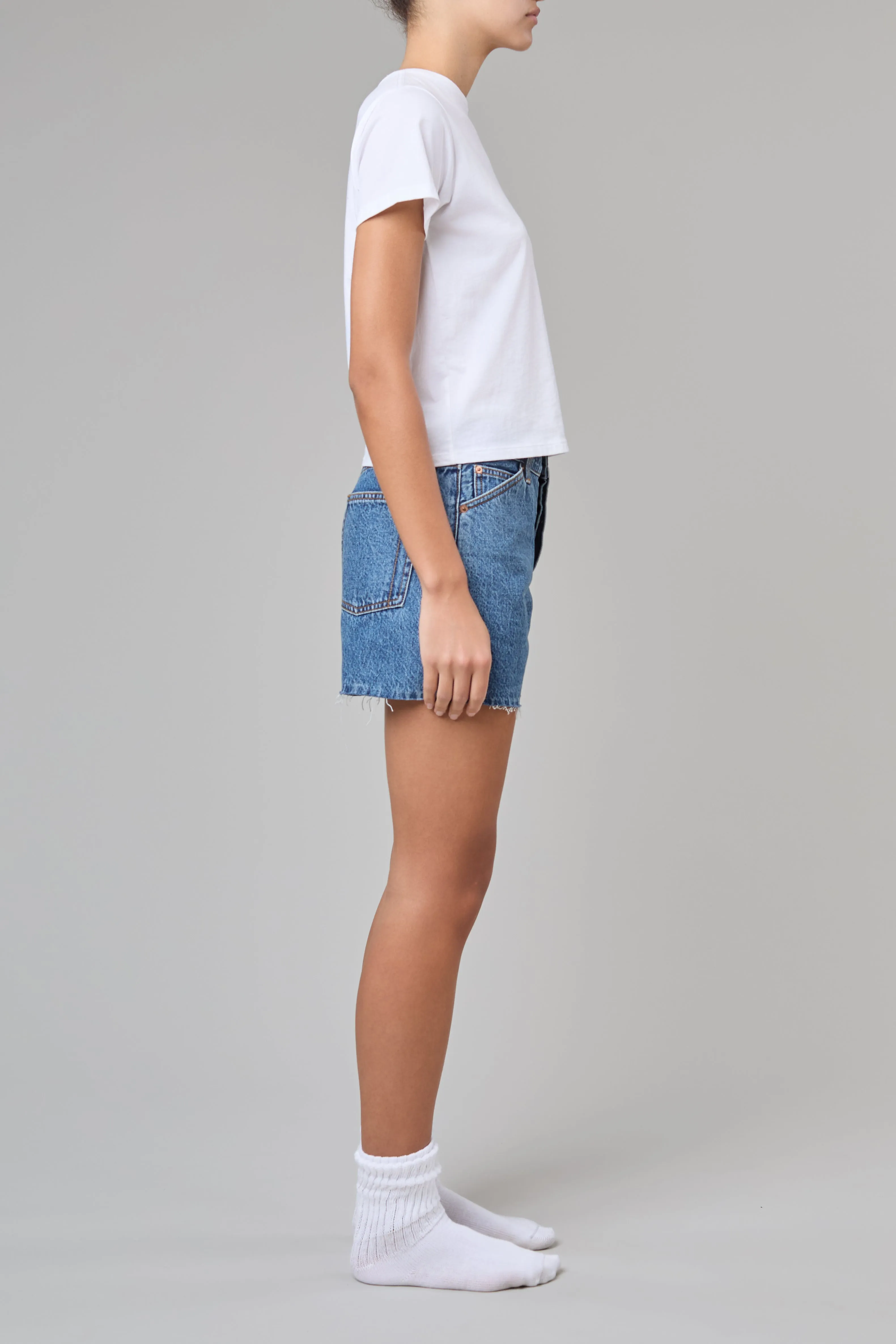 Cut Off Shorts in Classic Blue sold by Still Here product image thumbnail 2