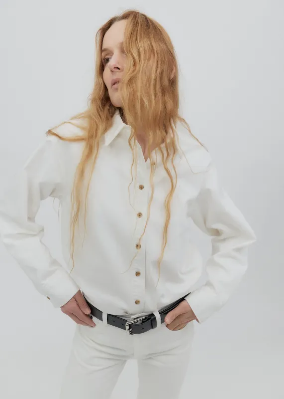 Day Shirt in Milk sold by Still Here